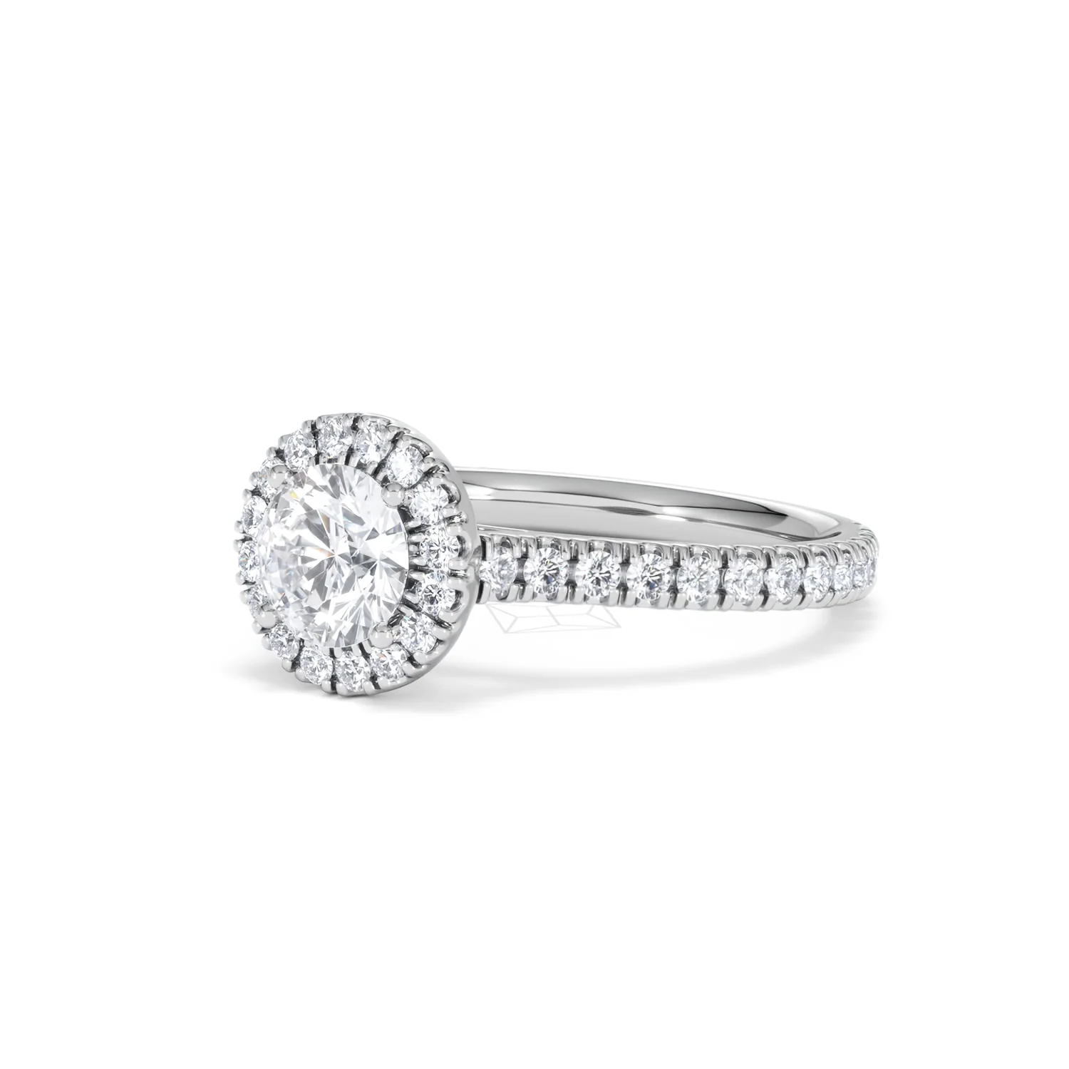 Reina GIA Diamond Halo Engagement Ring in 18K White Gold 1.40ct G/SI2 - Image 80