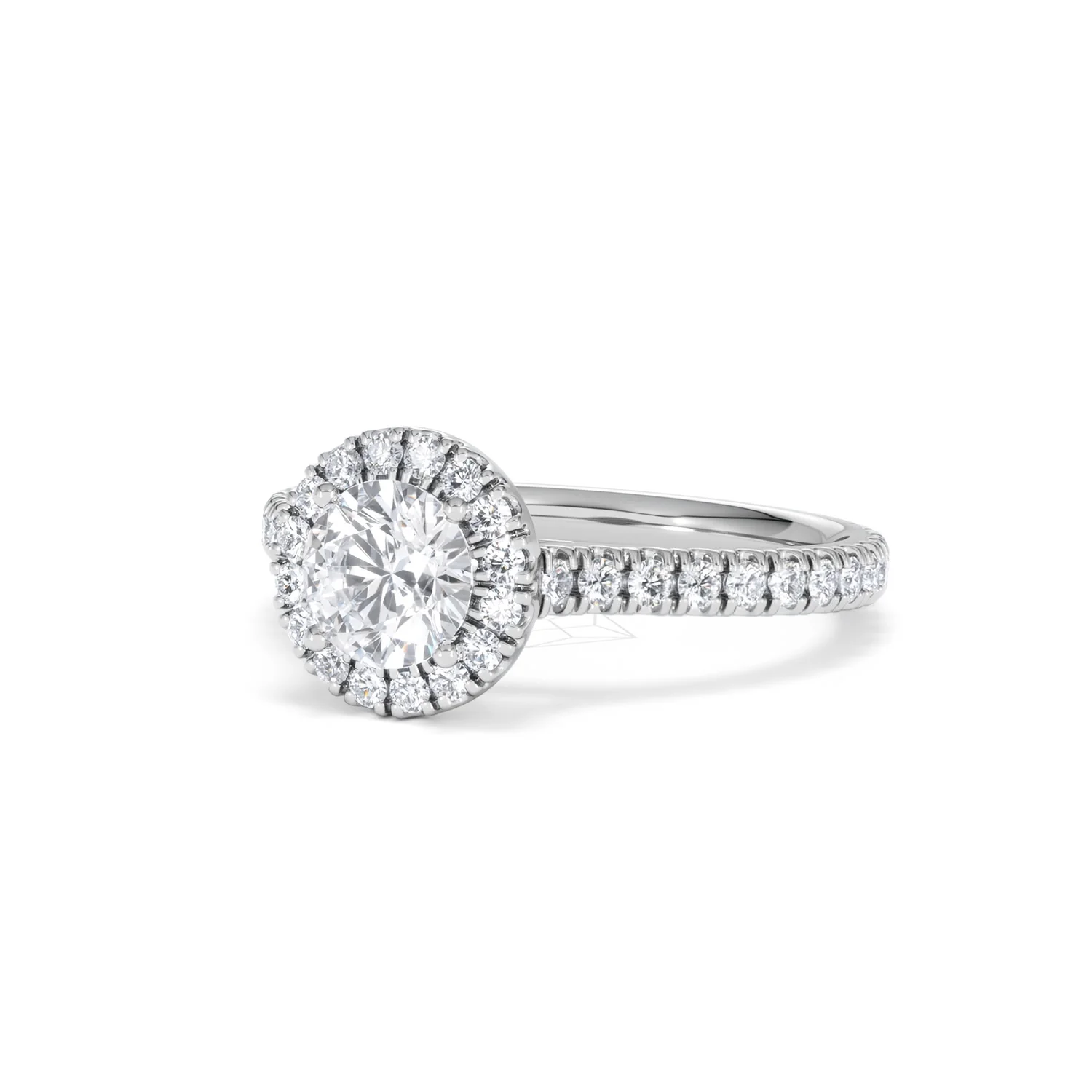 Reina GIA Diamond Halo Engagement Ring in 18K White Gold 1.40ct G/SI2 - Image 82