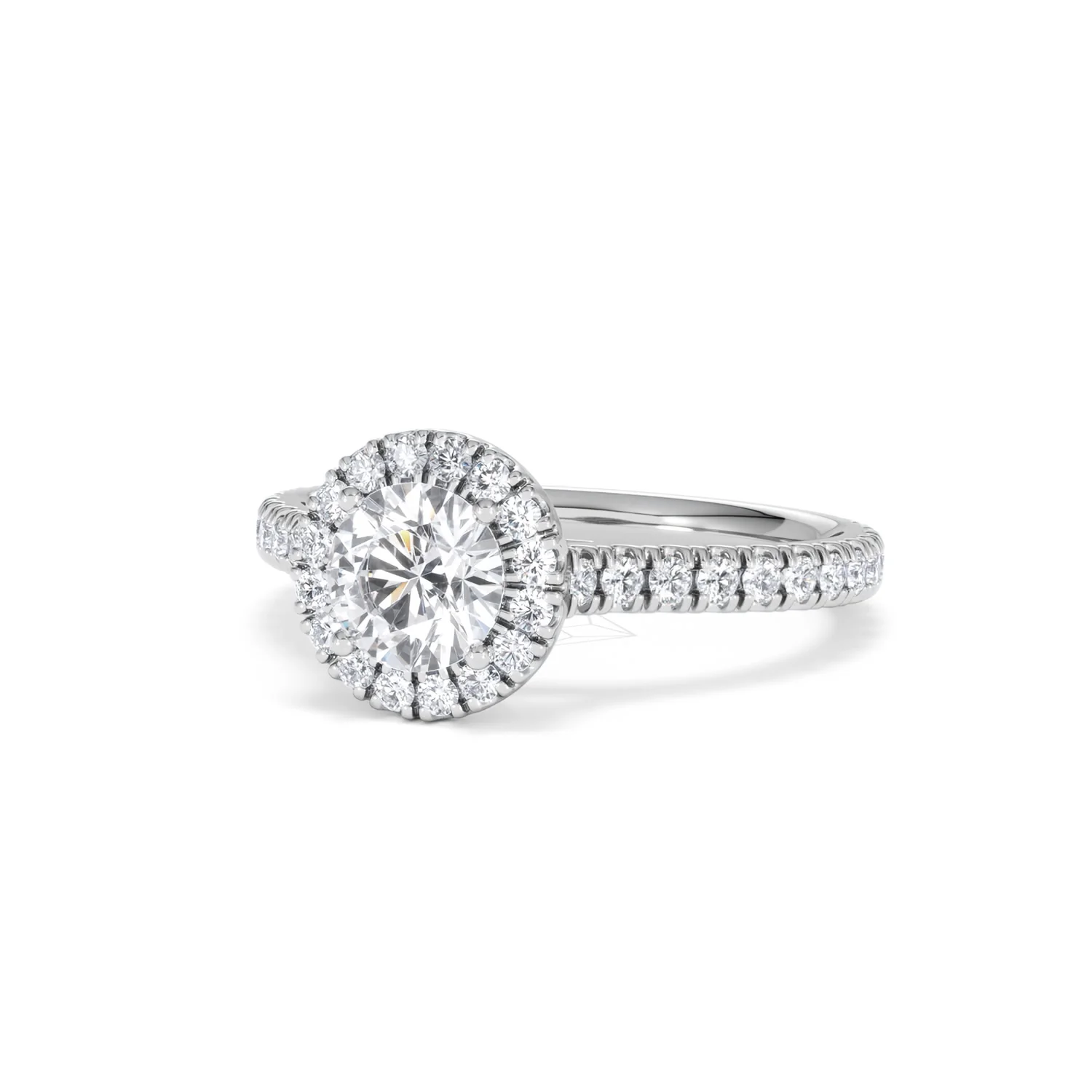 Reina GIA Diamond Halo Engagement Ring in 18K White Gold 1.40ct G/SI2 - Image 83