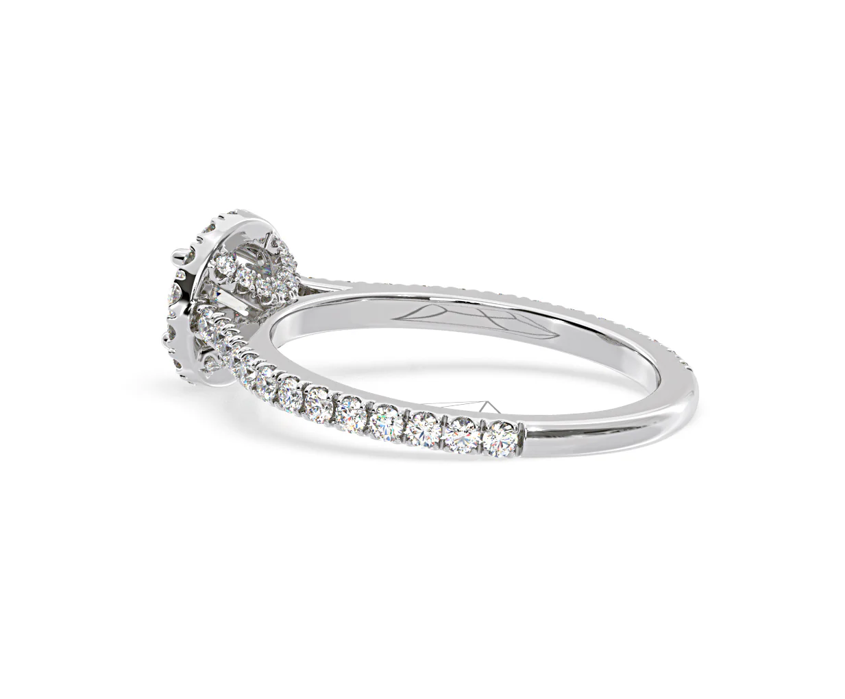Reina GIA Diamond Halo Engagement Ring in Platinum 1.40ct G/VS1 - Image 34