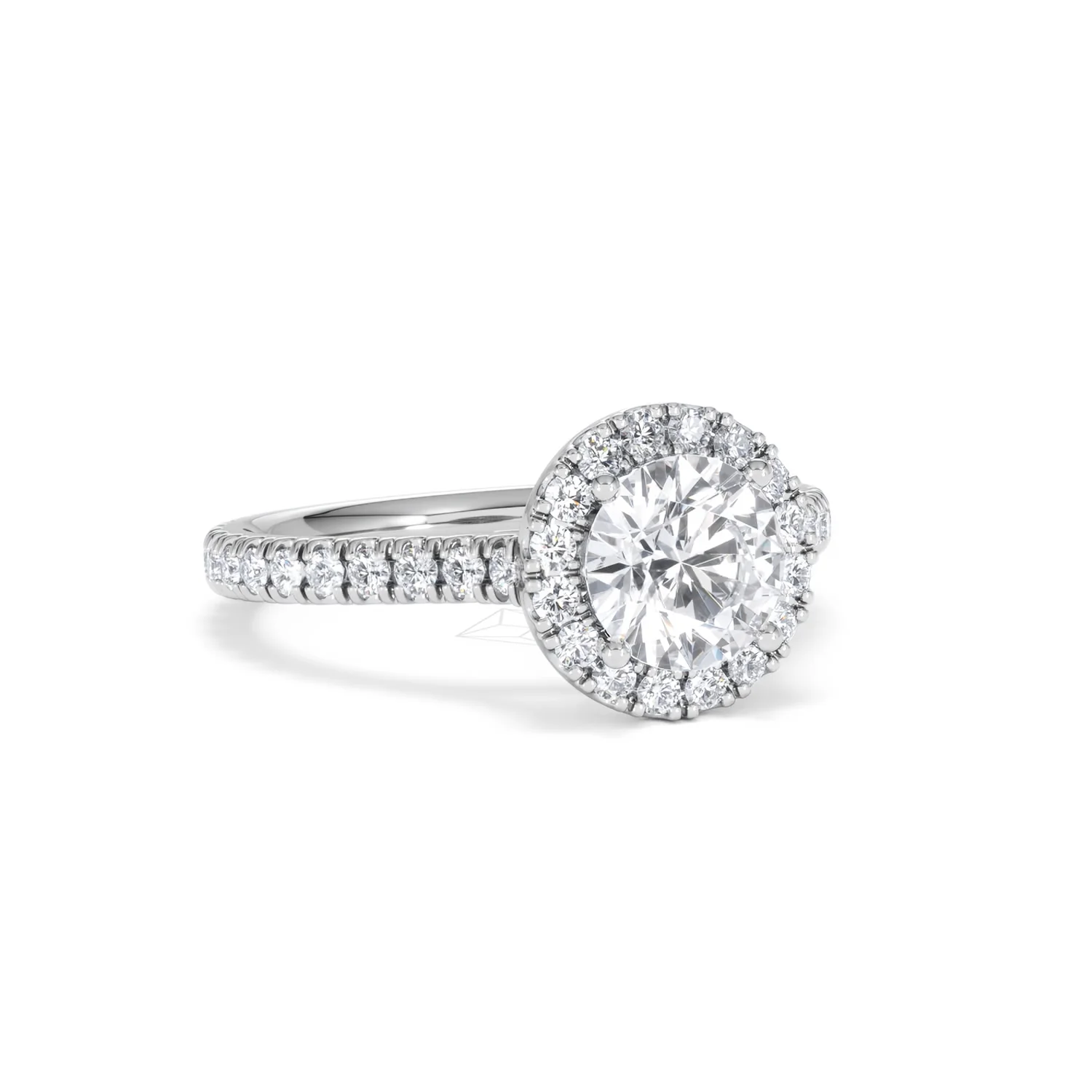 Reina GIA Diamond Halo Engagement Ring in Platinum 1.80ct G/SI2 - Image 13