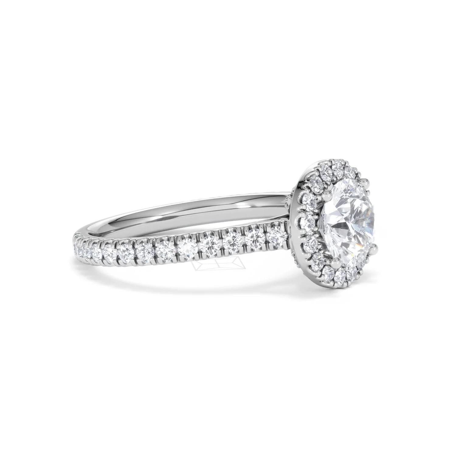 Reina GIA Diamond Halo Engagement Ring in Platinum 1.80ct G/SI2 - Image 20