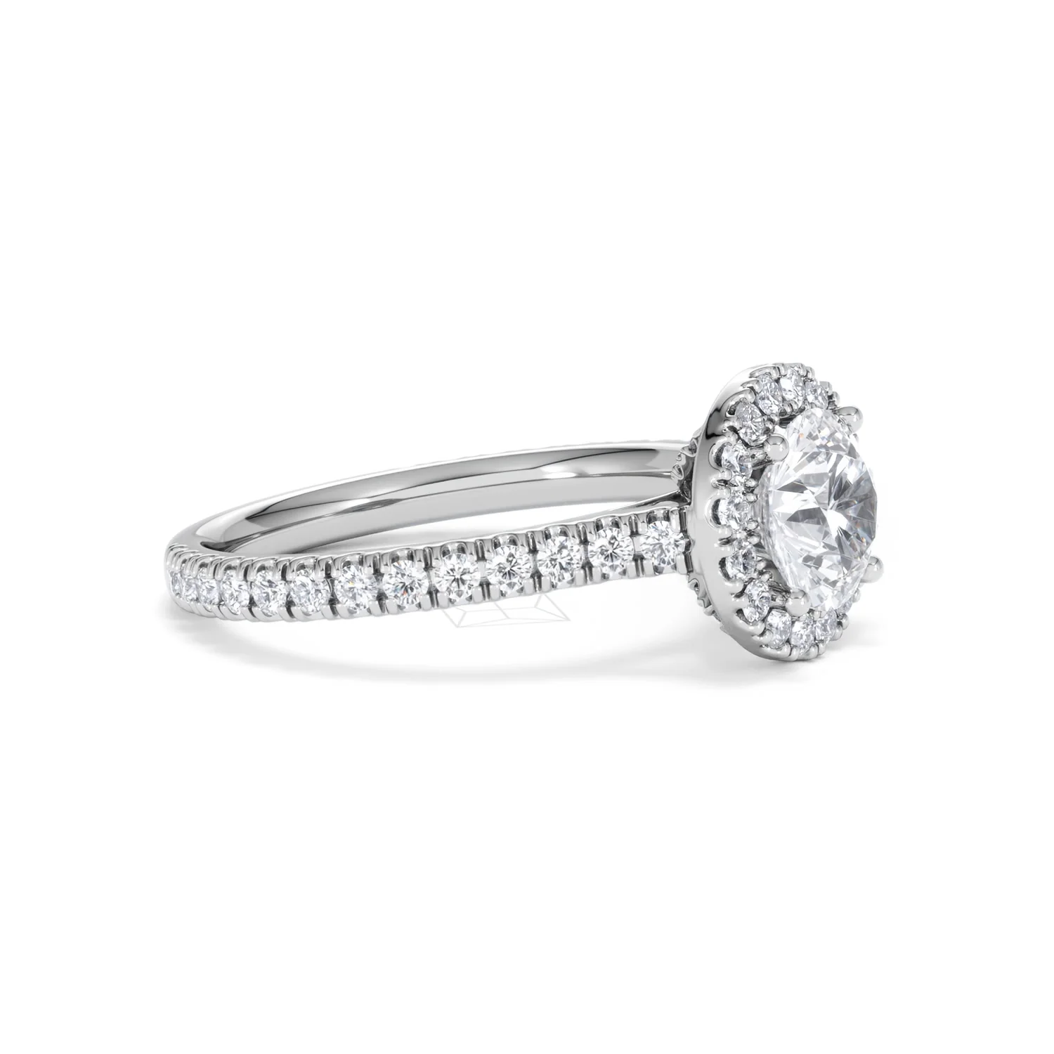 Reina GIA Diamond Halo Engagement Ring in Platinum 1.80ct G/SI2 - Image 21