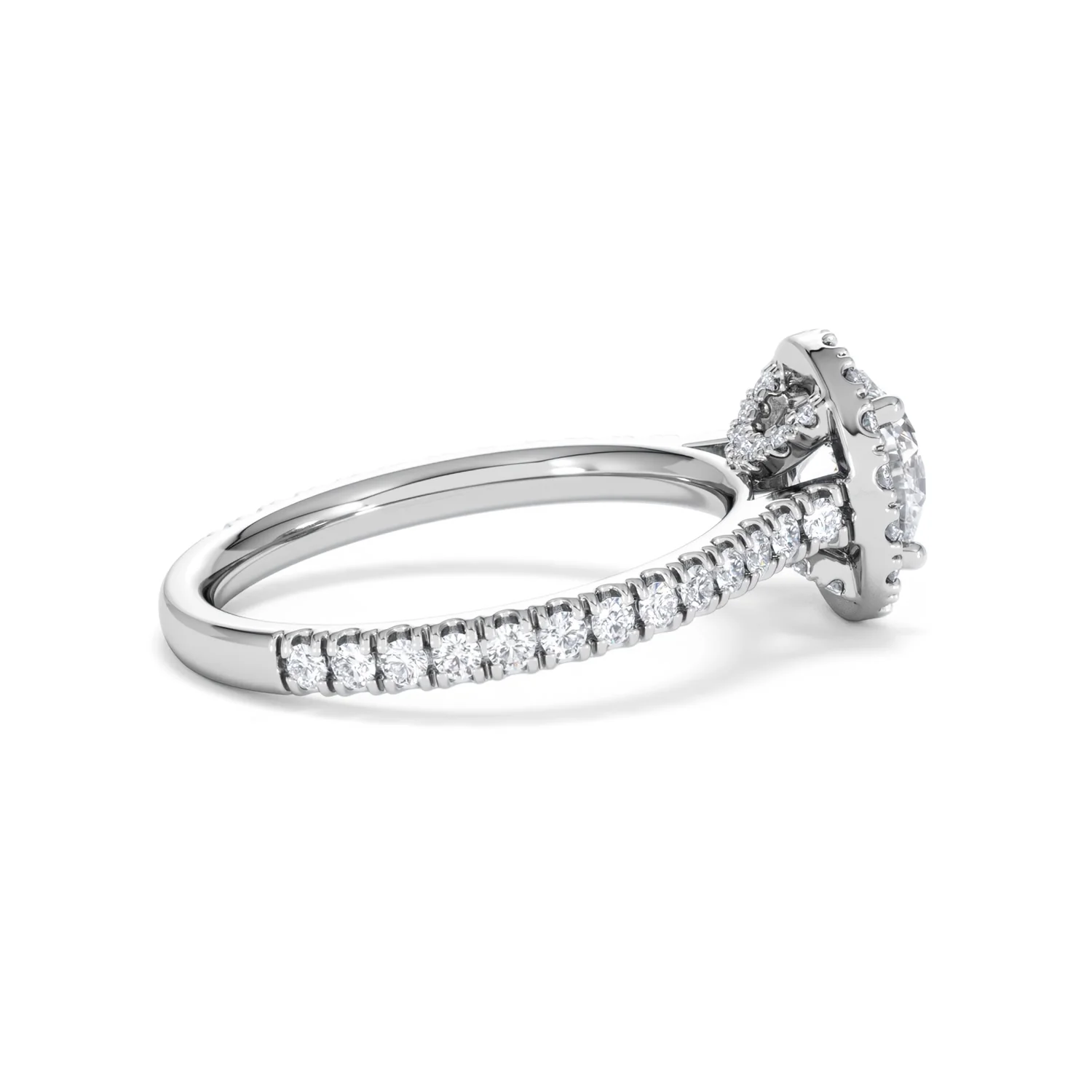 Reina GIA Diamond Halo Engagement Ring in Platinum 1.80ct G/SI2 - Image 31