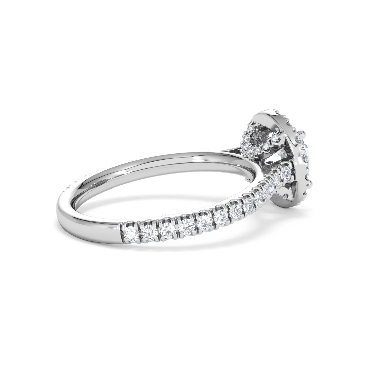 Reina GIA Diamond Halo Engagement Ring in Platinum 1.80ct G/SI2 - Image 34