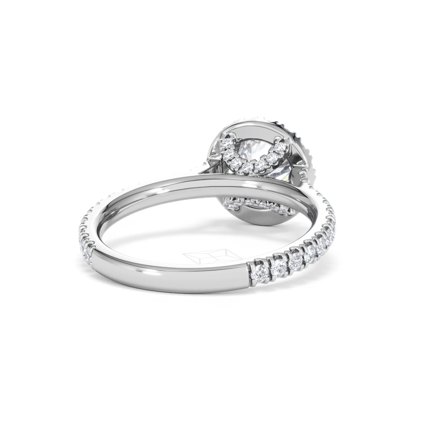 Reina GIA Diamond Halo Engagement Ring in Platinum 1.80ct G/SI2 - Image 43
