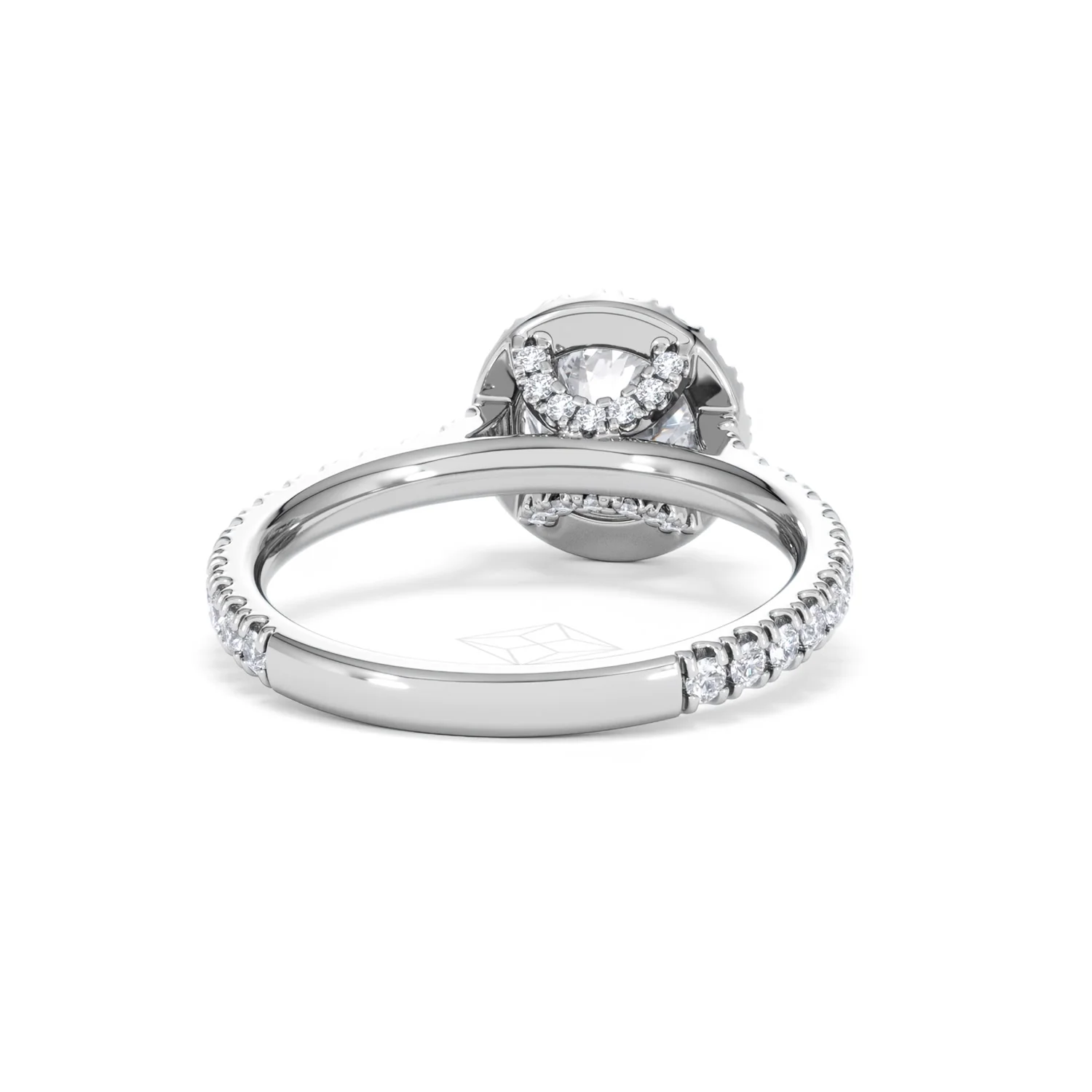 Reina GIA Diamond Halo Engagement Ring in Platinum 1.80ct G/SI2 - Image 45