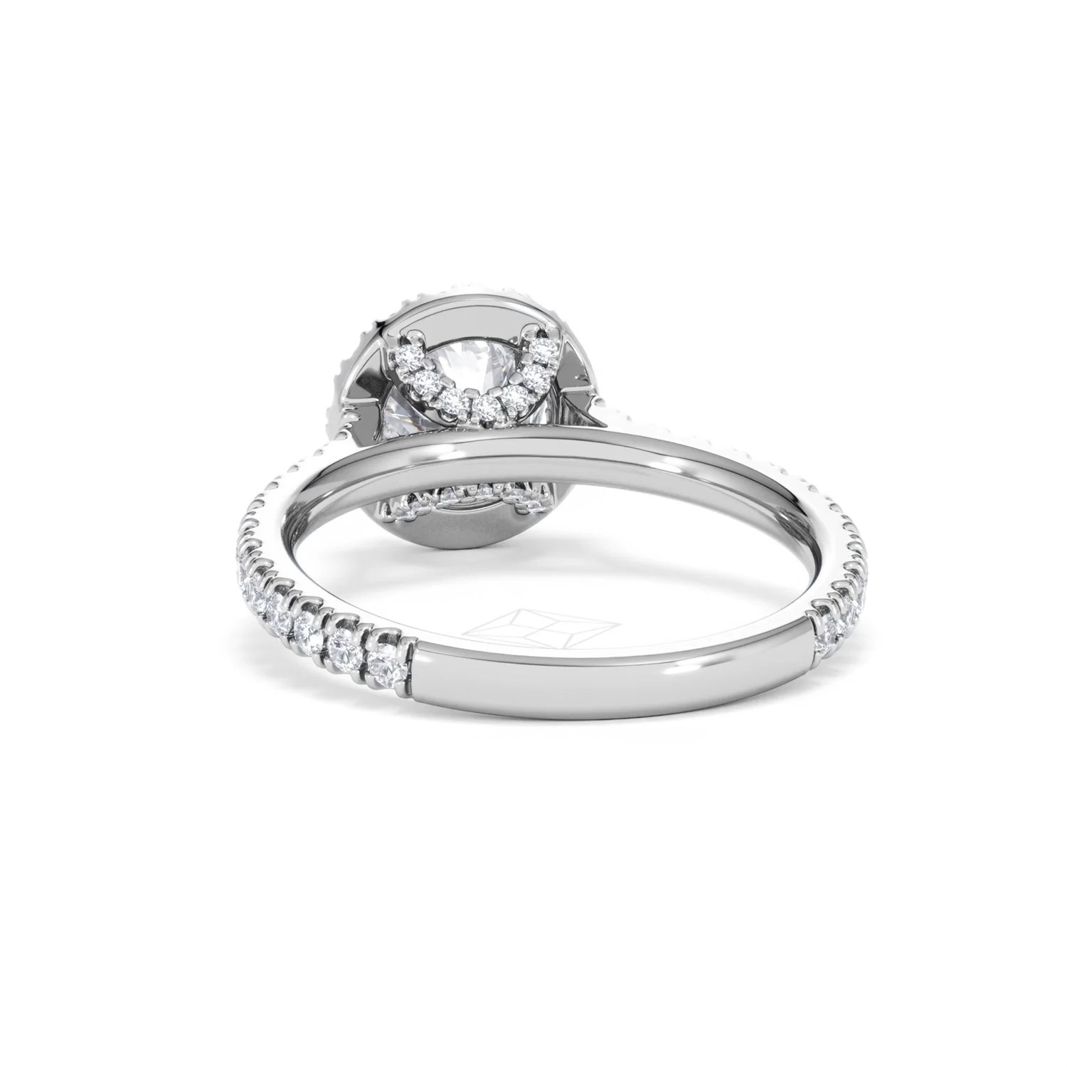 Reina GIA Diamond Halo Engagement Ring in Platinum 1.80ct G/SI2 - Image 51
