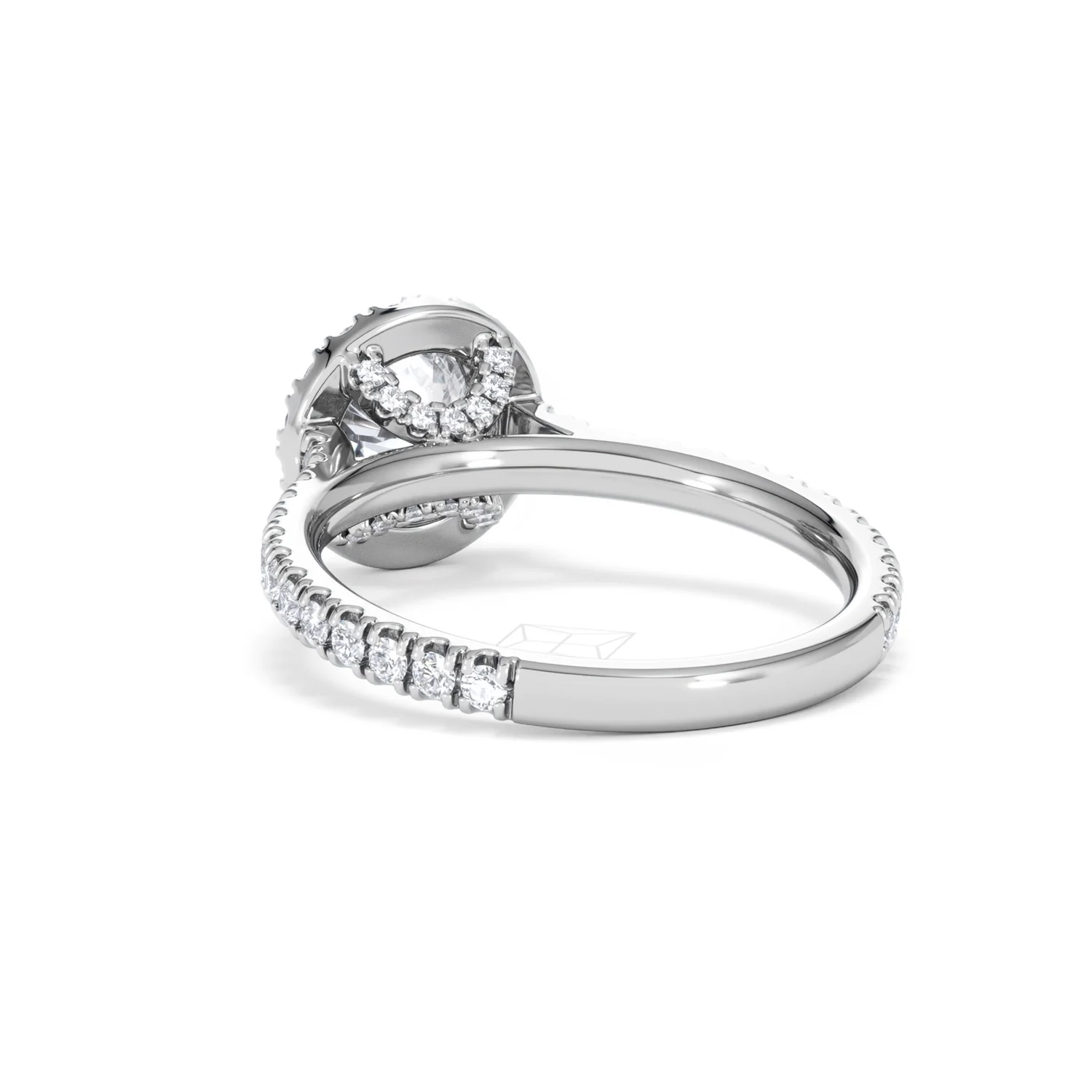 Reina GIA Diamond Halo Engagement Ring in Platinum 1.80ct G/SI2 - Image 54