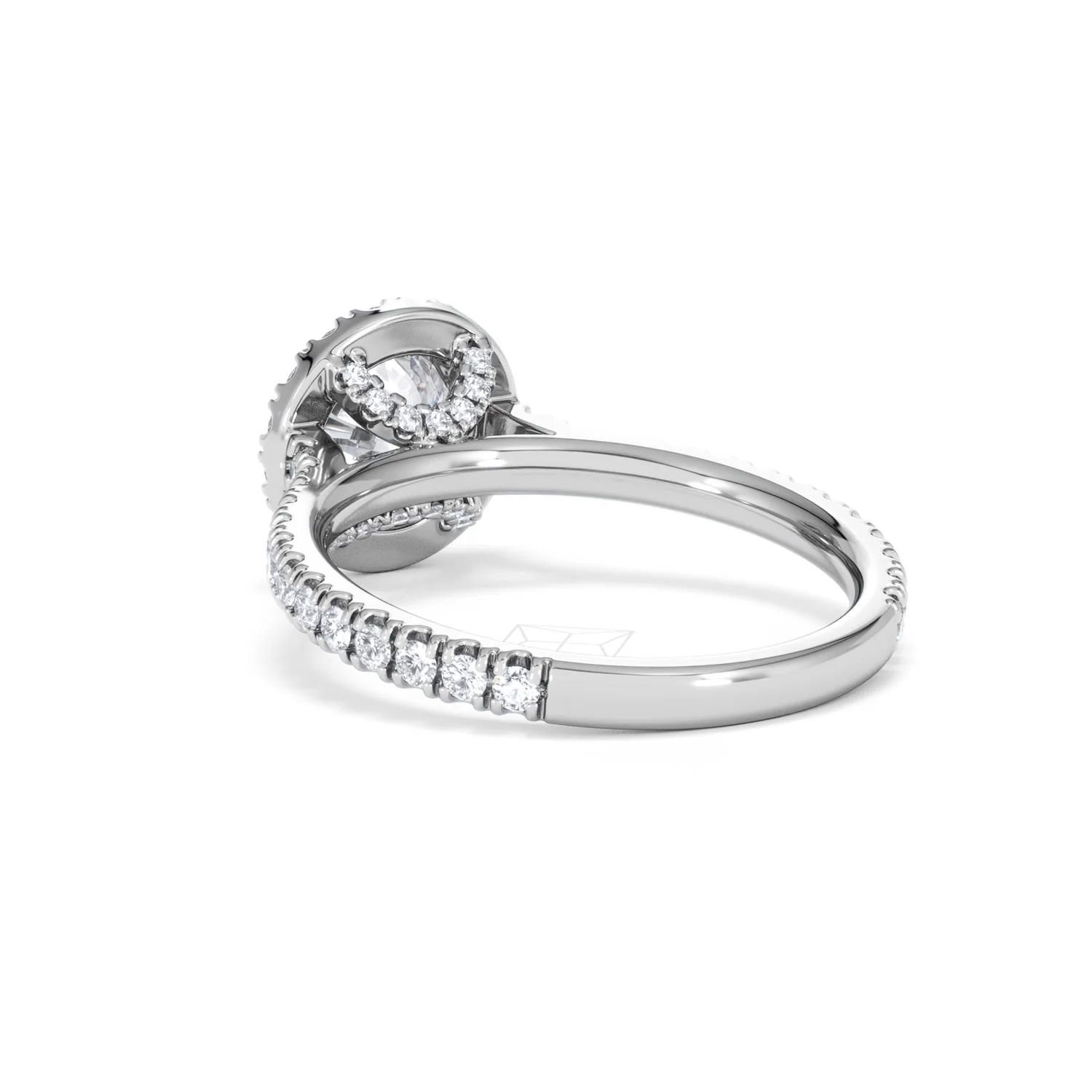 Reina GIA Diamond Halo Engagement Ring in Platinum 1.80ct G/SI2 - Image 55