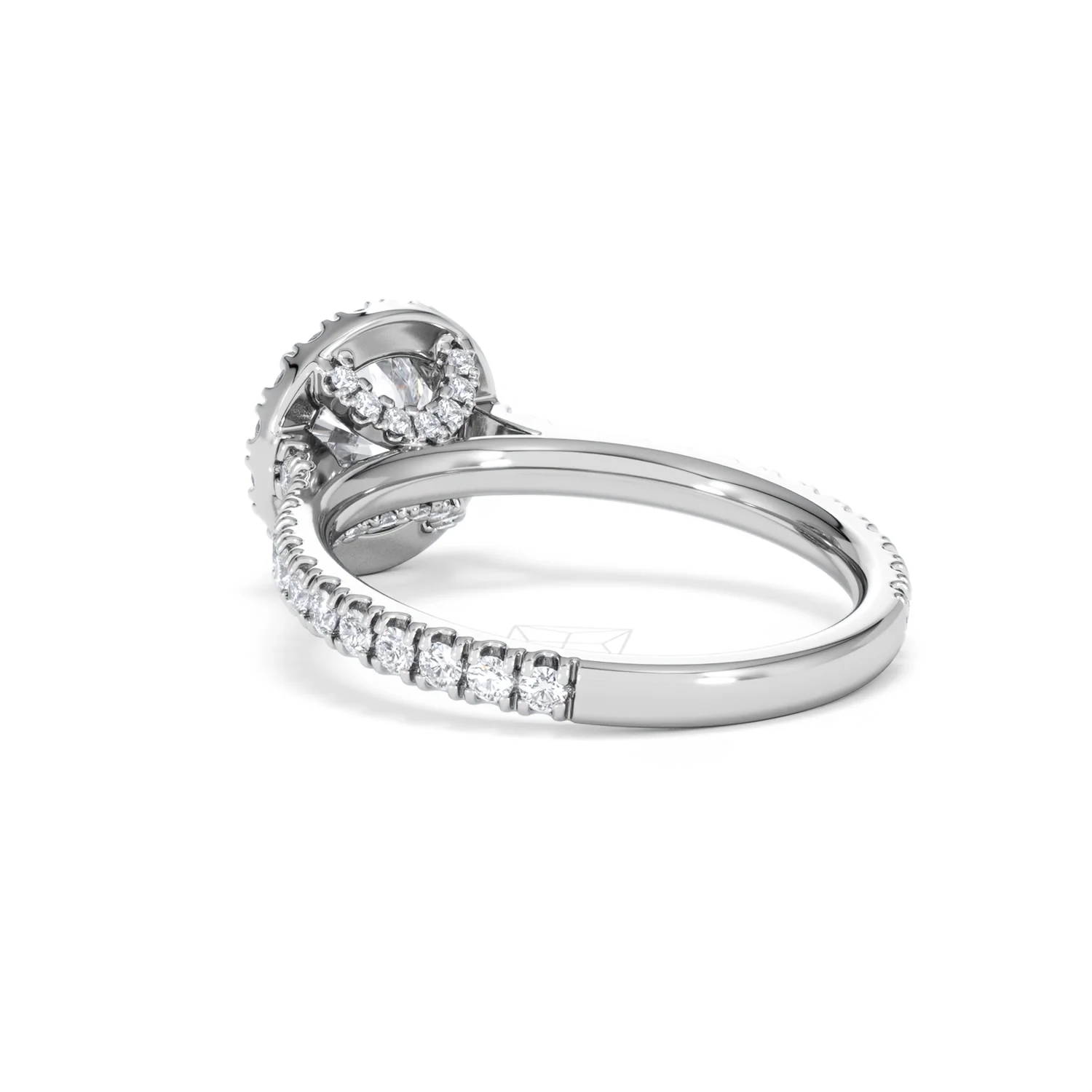 Reina GIA Diamond Halo Engagement Ring in Platinum 1.80ct G/SI2 - Image 56