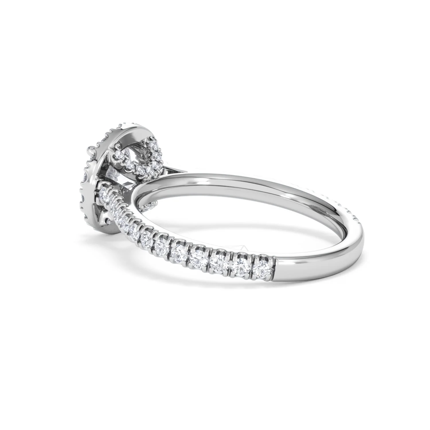 Reina GIA Diamond Halo Engagement Ring in Platinum 1.80ct G/SI2 - Image 60