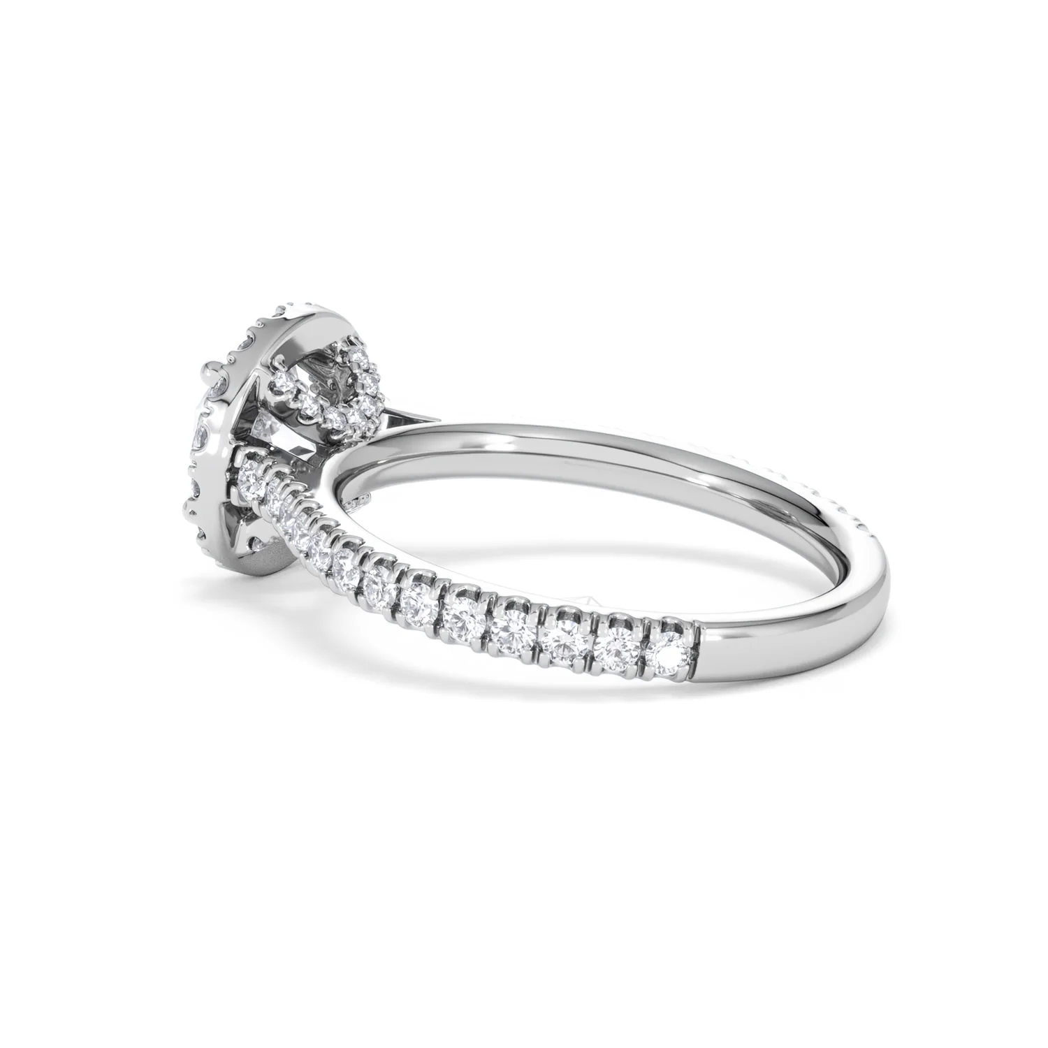 Reina GIA Diamond Halo Engagement Ring in Platinum 1.80ct G/SI2 - Image 61