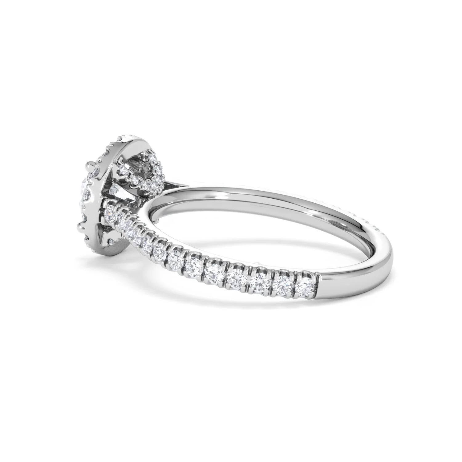 Reina GIA Diamond Halo Engagement Ring in Platinum 1.80ct G/SI2 - Image 62