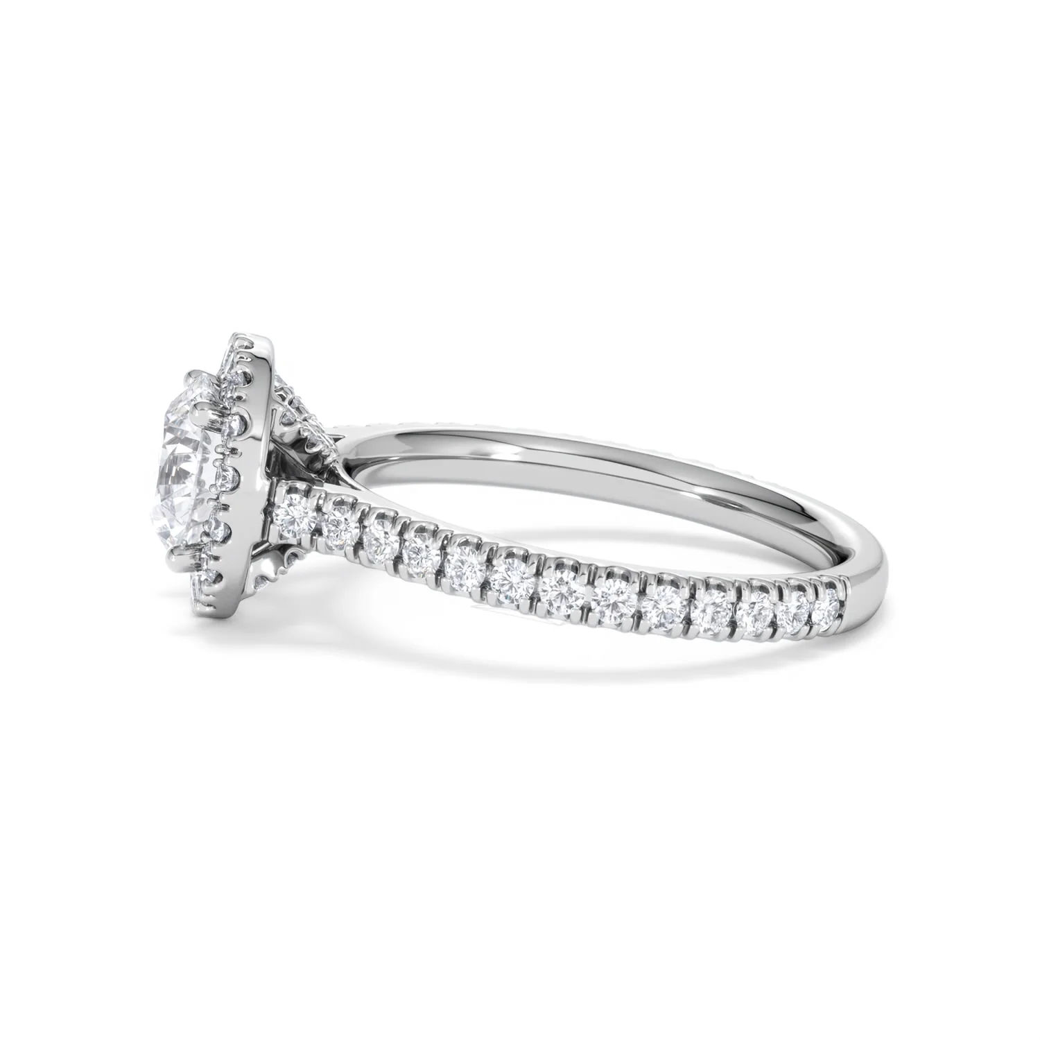 Reina GIA Diamond Halo Engagement Ring in Platinum 1.80ct G/SI2 - Image 69