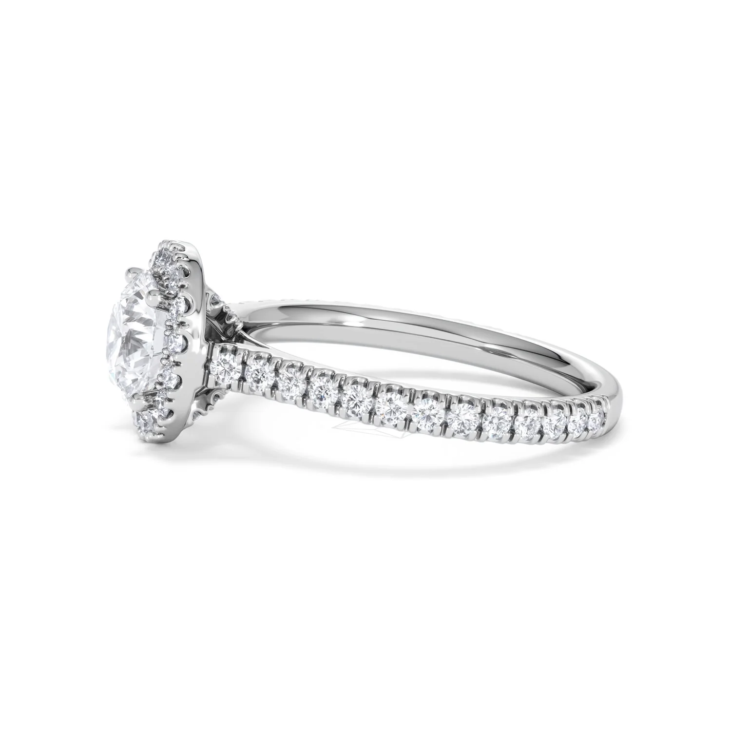 Reina GIA Diamond Halo Engagement Ring in Platinum 1.80ct G/SI2 - Image 71