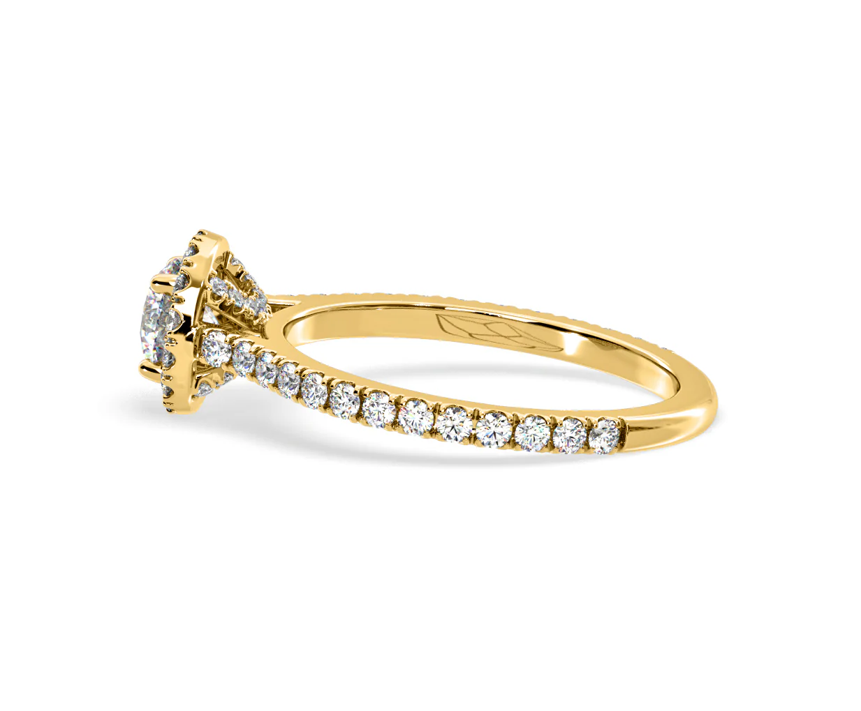 Reina Lab Diamond Halo Engagement Ring in 18K Gold 1.10ct F/VS1 - Image 110