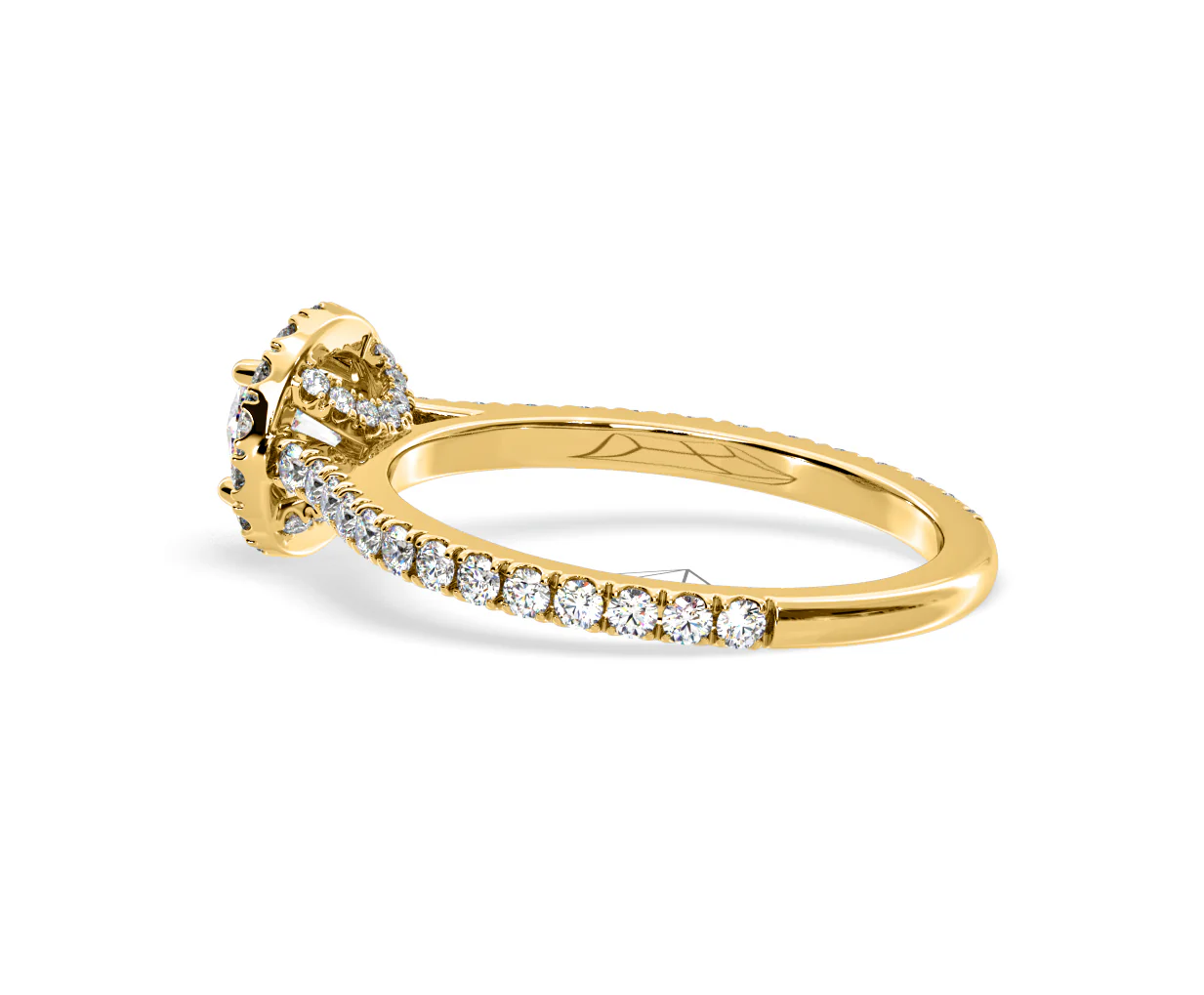 Reina Lab Diamond Halo Engagement Ring in 18K Gold 1.10ct F/VS1 - Image 114