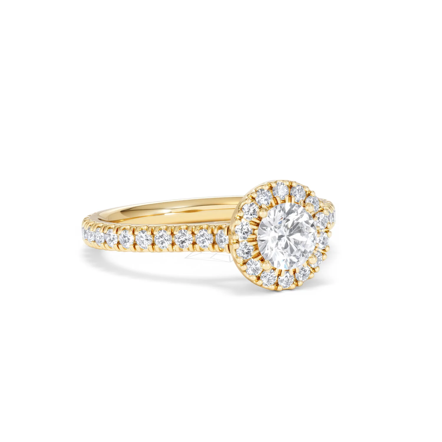 Reina Lab Diamond Halo Engagement Ring in 18K Gold 1.10ct F/VS1 - Image 14