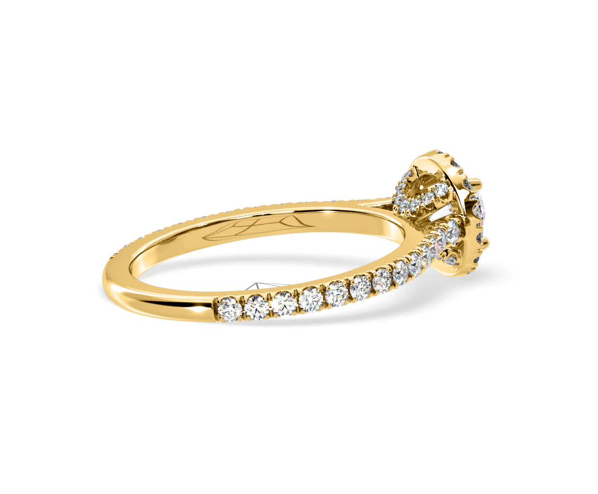 Reina Lab Diamond Halo Engagement Ring in 18K Gold 1.10ct F/VS1 - Image 141