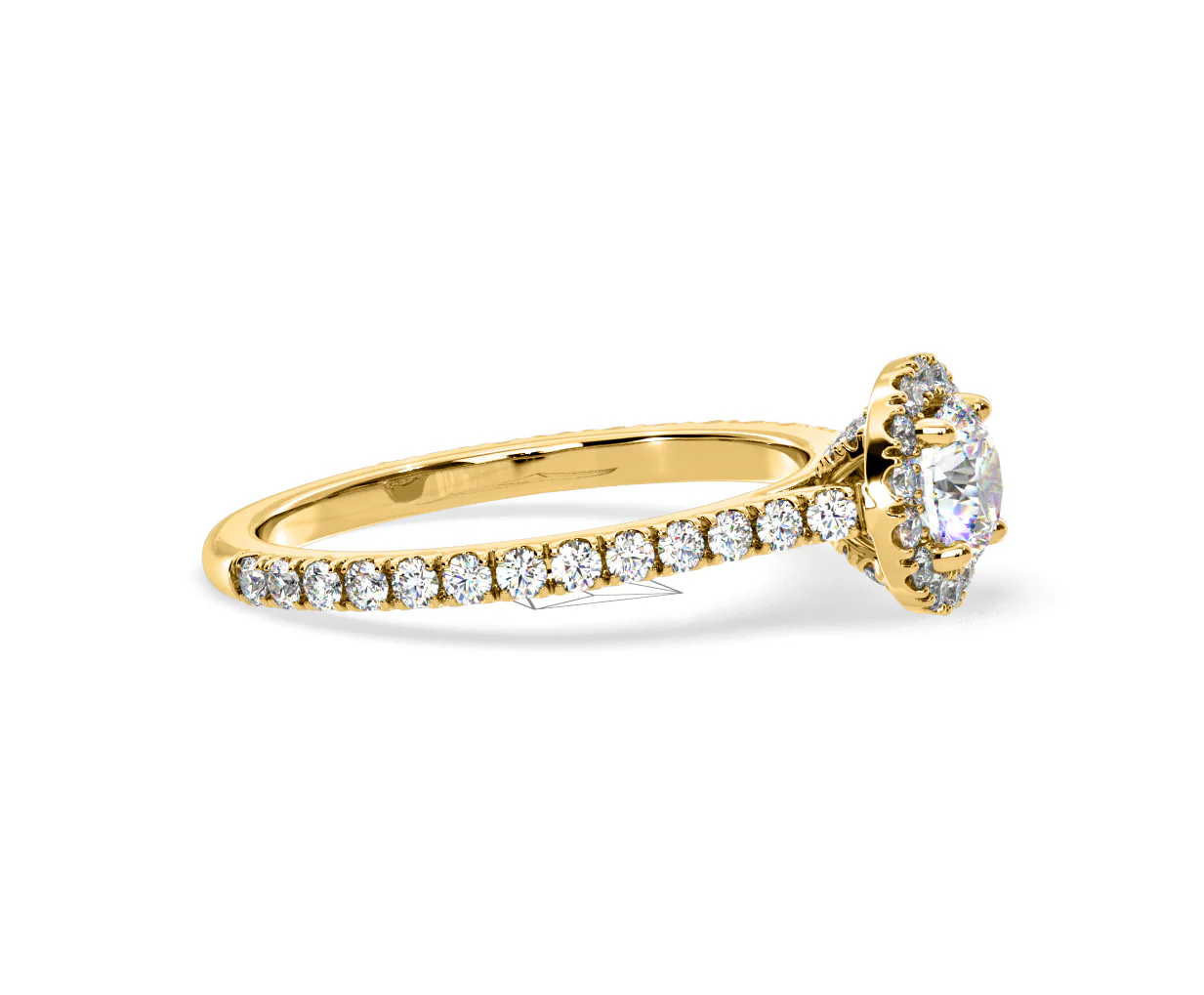 Reina Lab Diamond Halo Engagement Ring in 18K Gold 1.10ct F/VS1 - Image 151