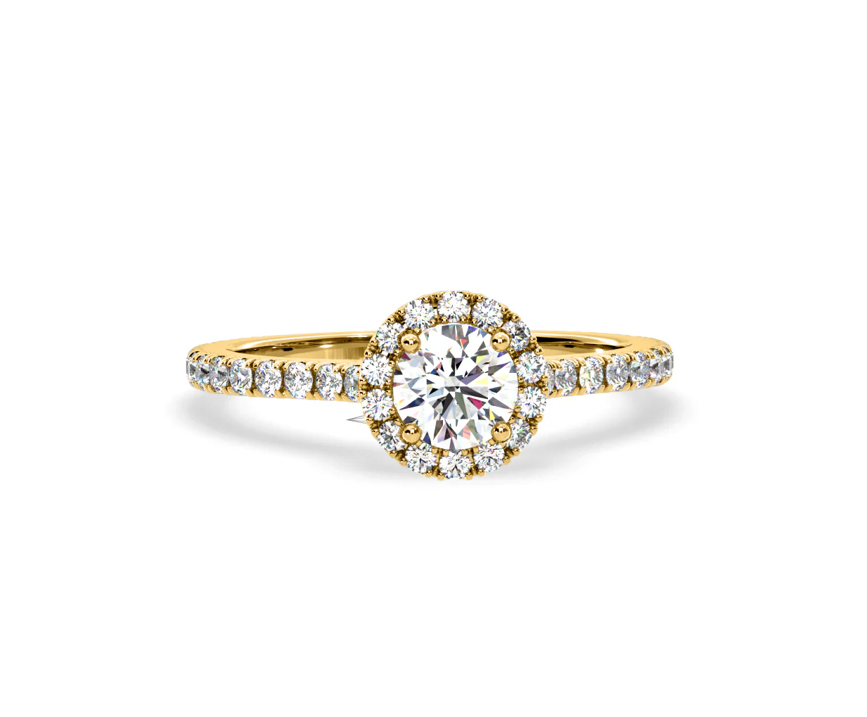 Reina Lab Diamond Halo Engagement Ring in 18K Gold 1.10ct F/VS1 - Image 166