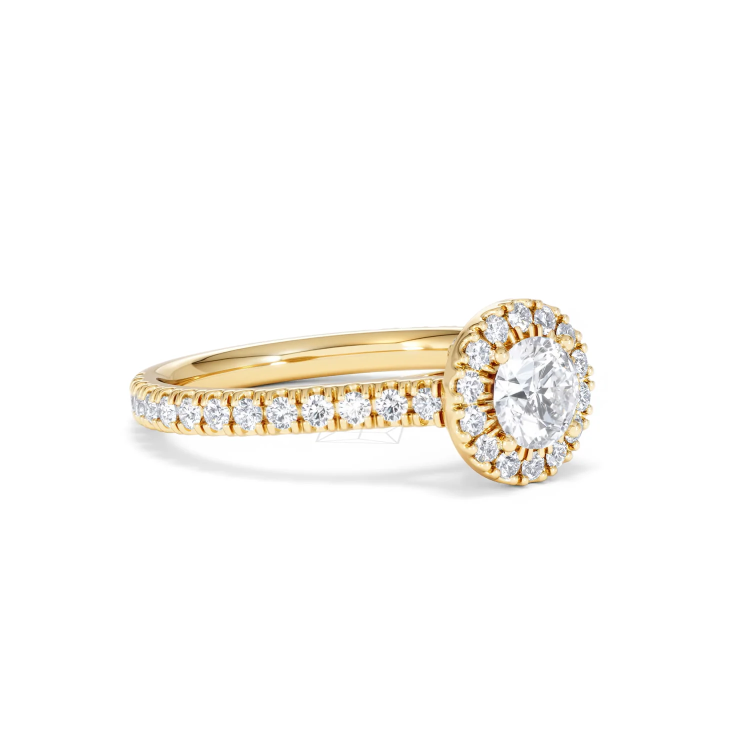 Reina Lab Diamond Halo Engagement Ring in 18K Gold 1.10ct F/VS1 - Image 17