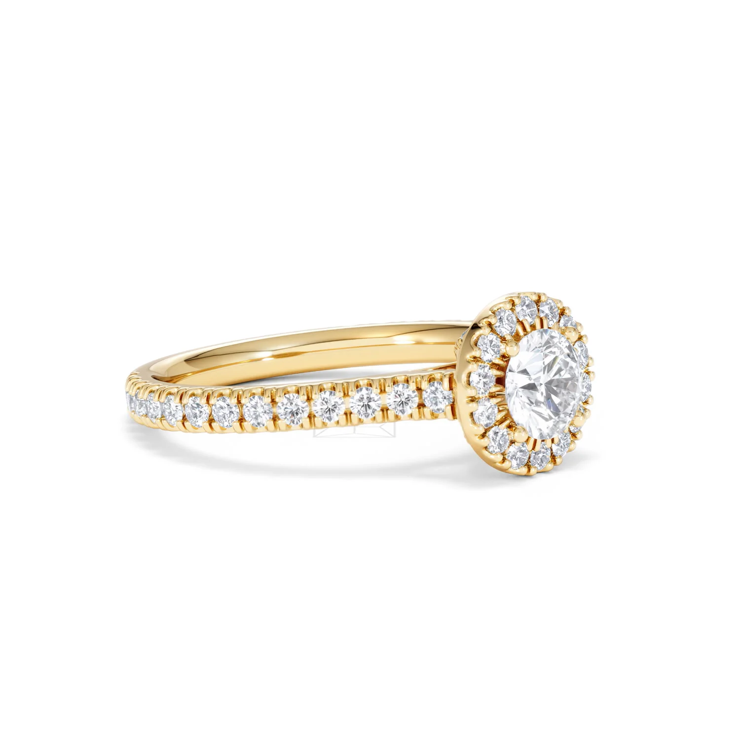 Reina Lab Diamond Halo Engagement Ring in 18K Gold 1.10ct F/VS1 - Image 18