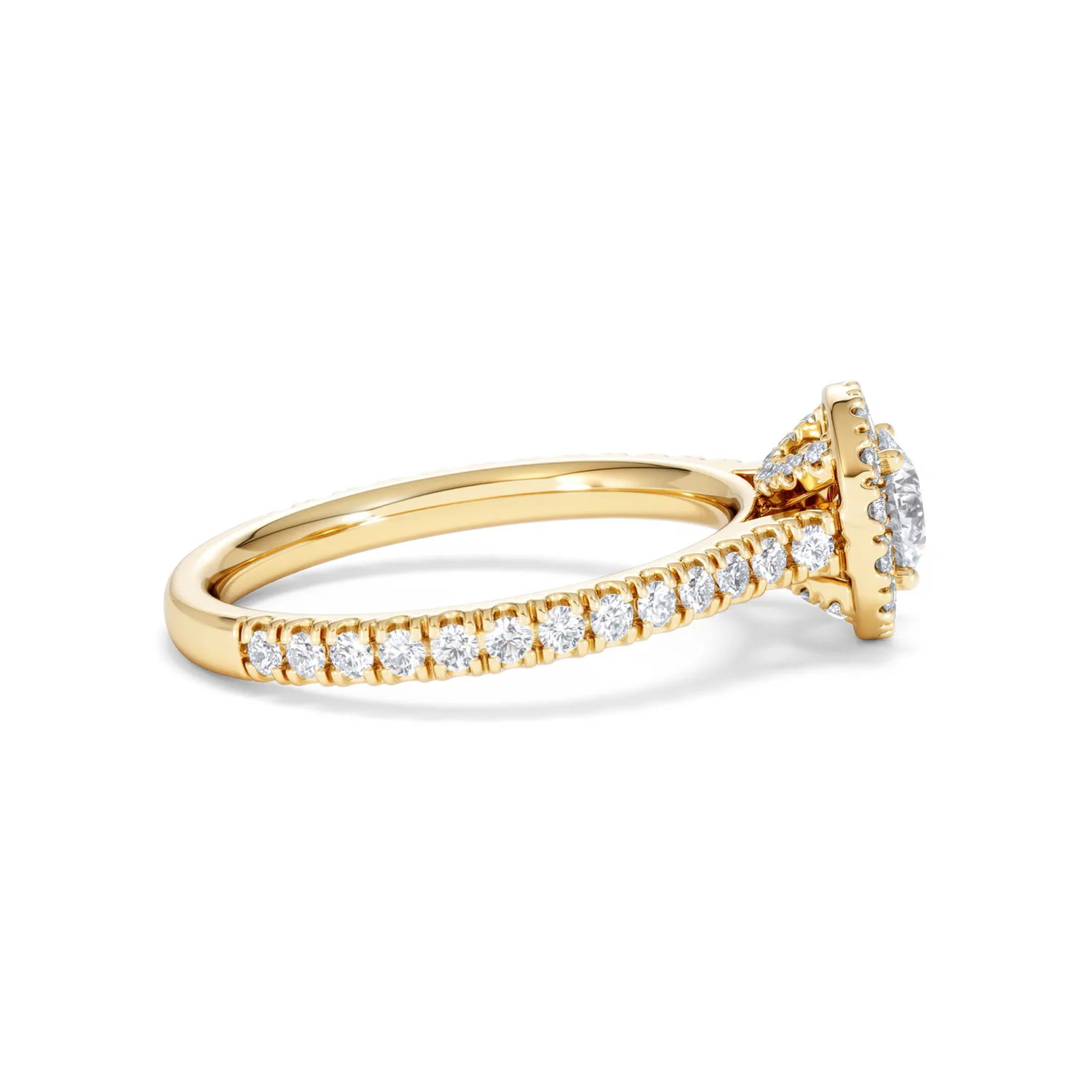 Reina Lab Diamond Halo Engagement Ring in 18K Gold 1.10ct F/VS1 - Image 28