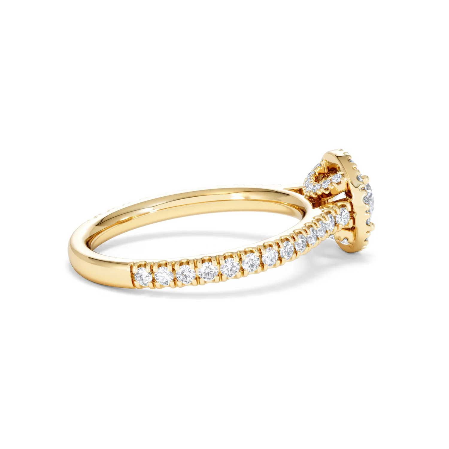 Reina Lab Diamond Halo Engagement Ring in 18K Gold 1.10ct F/VS1 - Image 32