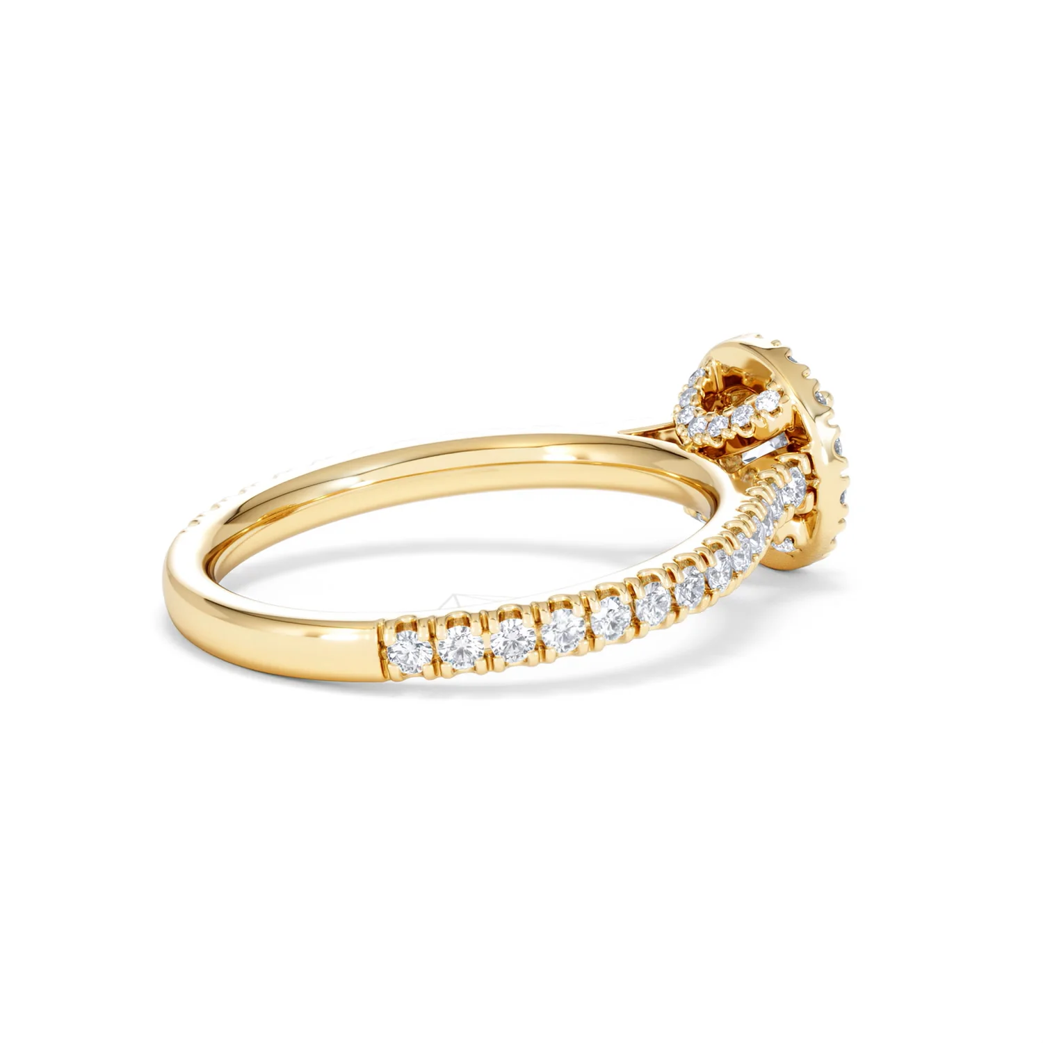 Reina Lab Diamond Halo Engagement Ring in 18K Gold 1.10ct F/VS1 - Image 35