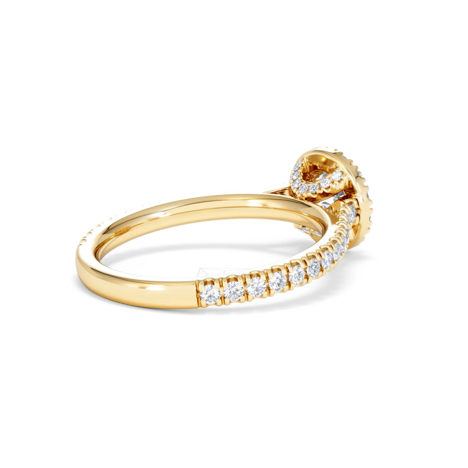 Reina Lab Diamond Halo Engagement Ring in 18K Gold 1.10ct F/VS1 - Image 37