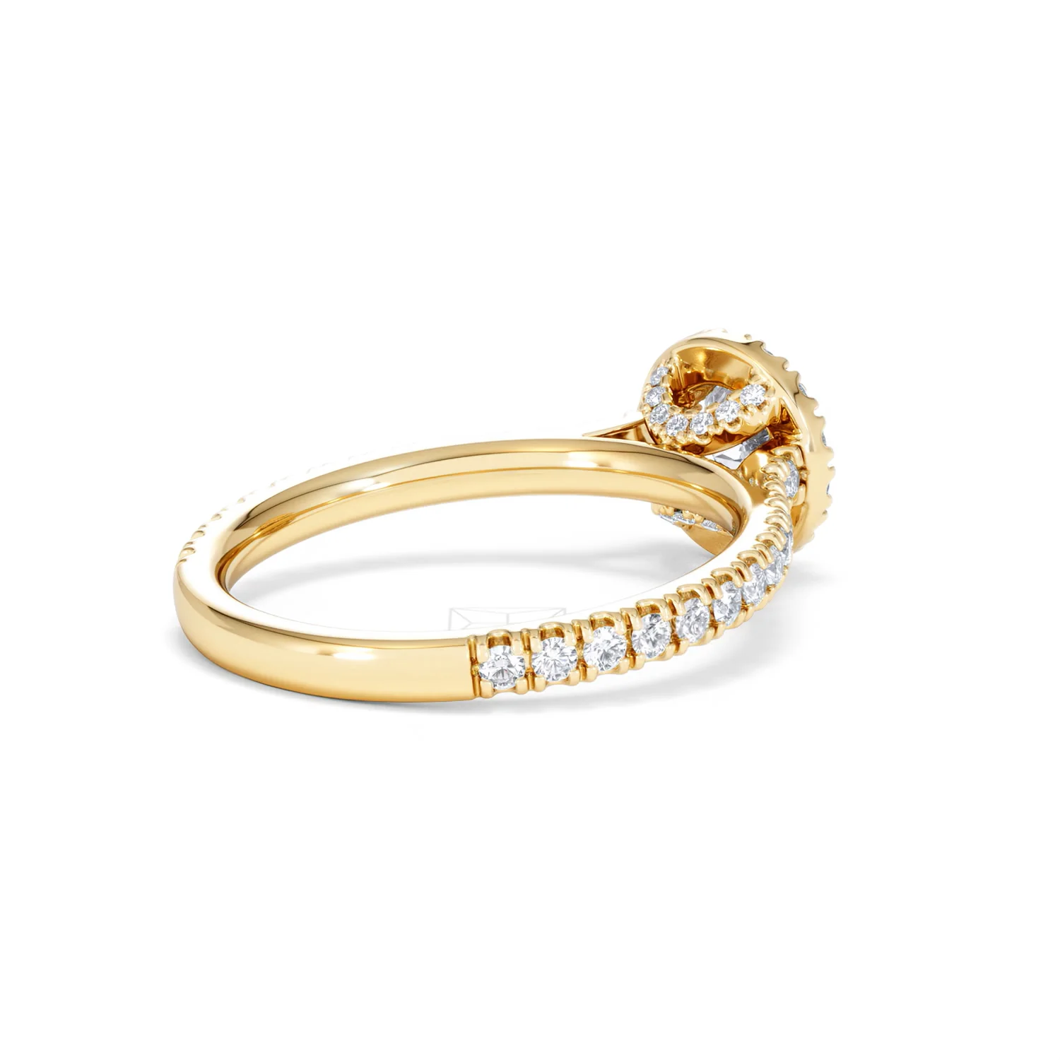 Reina Lab Diamond Halo Engagement Ring in 18K Gold 1.10ct F/VS1 - Image 38