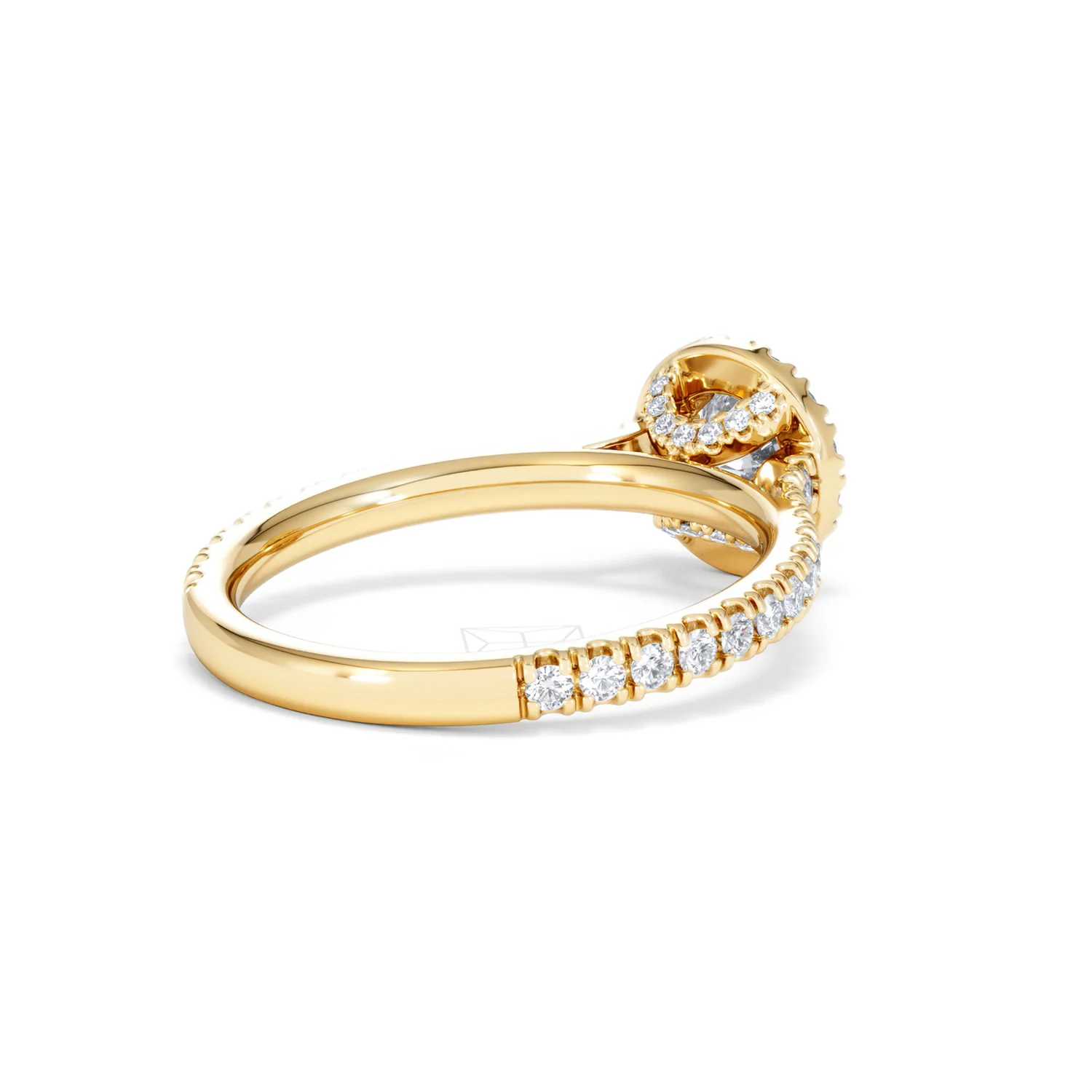 Reina Lab Diamond Halo Engagement Ring in 18K Gold 1.10ct F/VS1 - Image 39