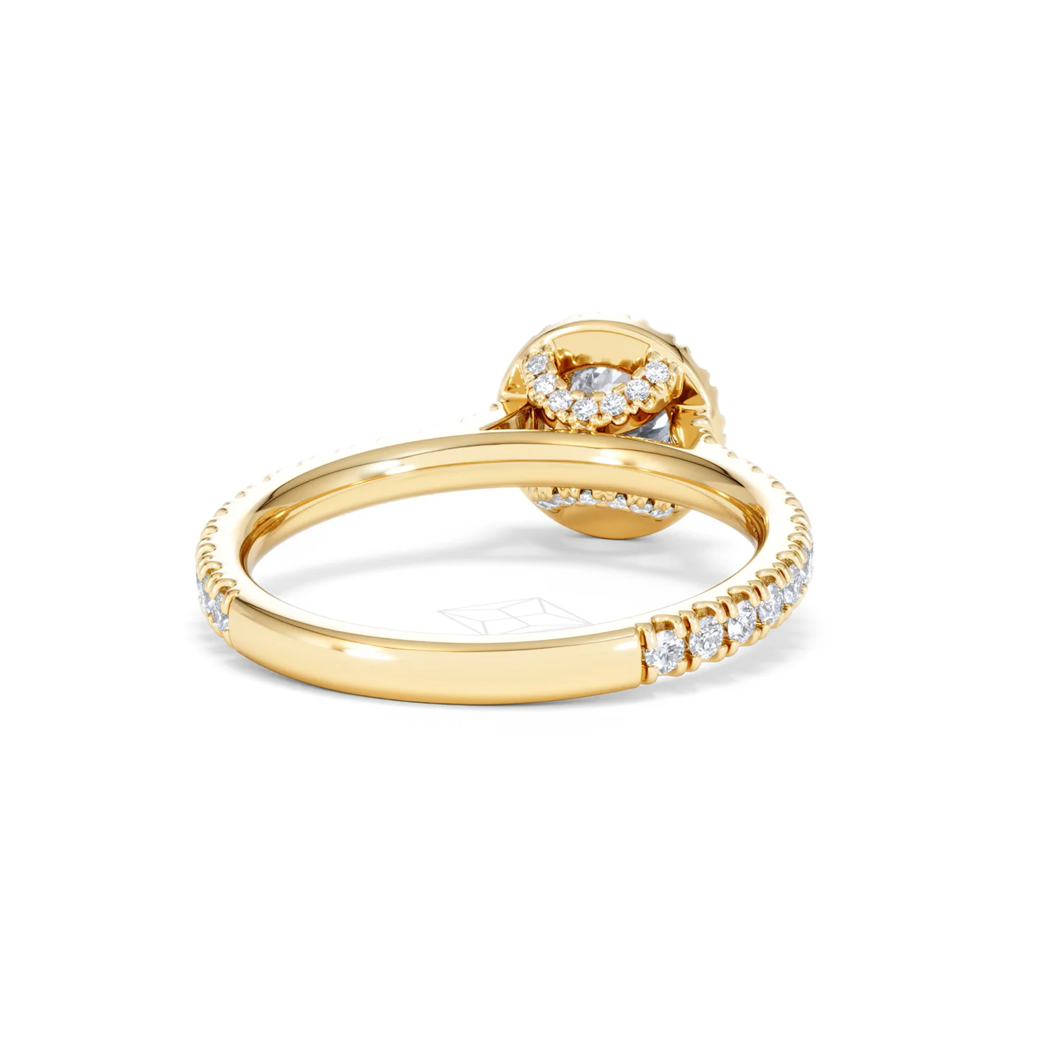 Reina Lab Diamond Halo Engagement Ring in 18K Gold 1.10ct F/VS1 - Image 44