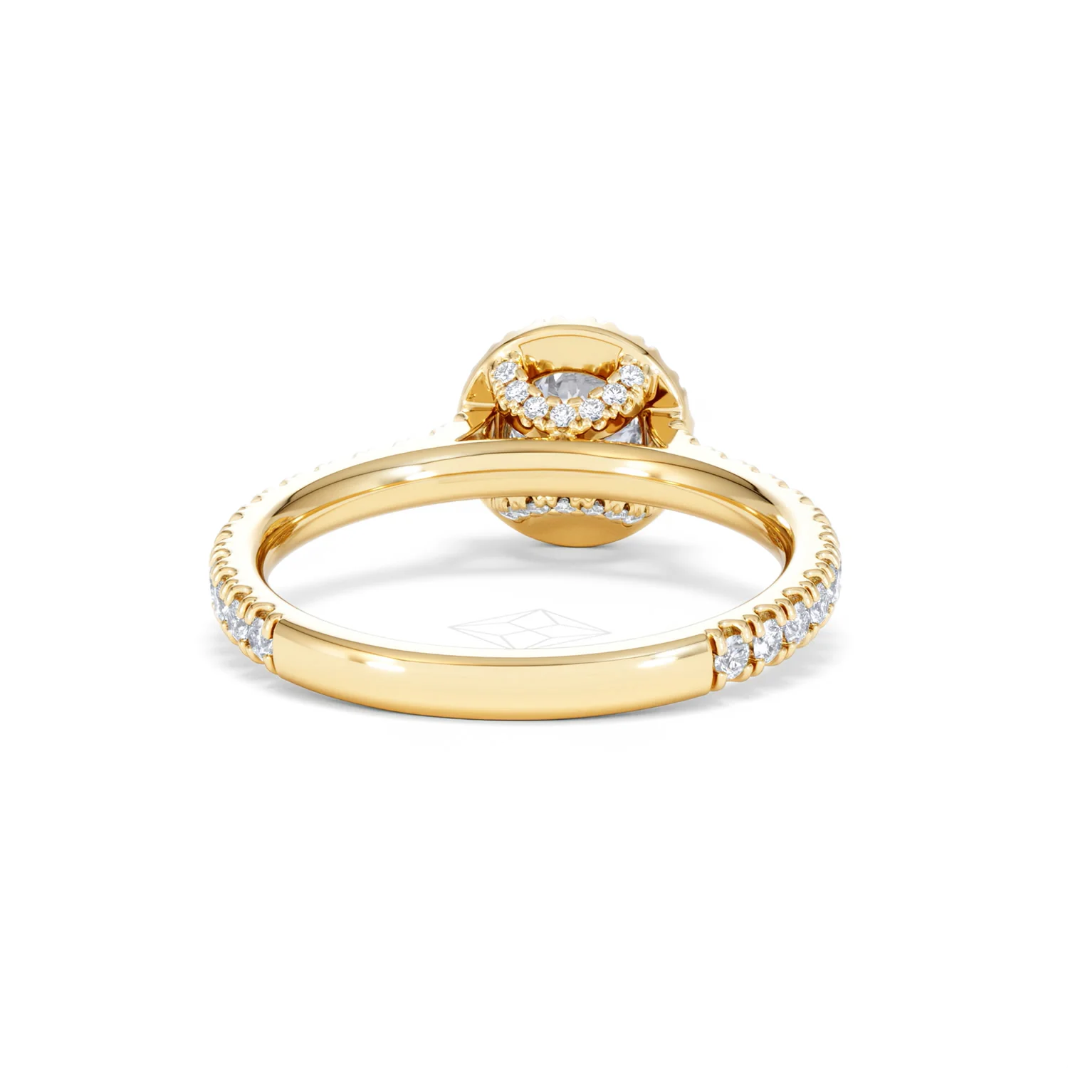 Reina Lab Diamond Halo Engagement Ring in 18K Gold 1.10ct F/VS1 - Image 46