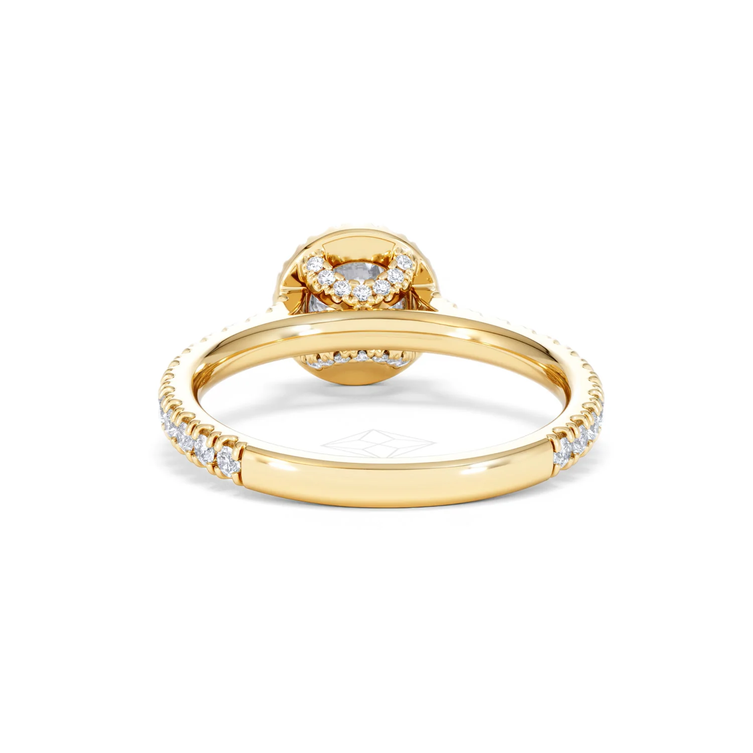 Reina Lab Diamond Halo Engagement Ring in 18K Gold 1.10ct F/VS1 - Image 49
