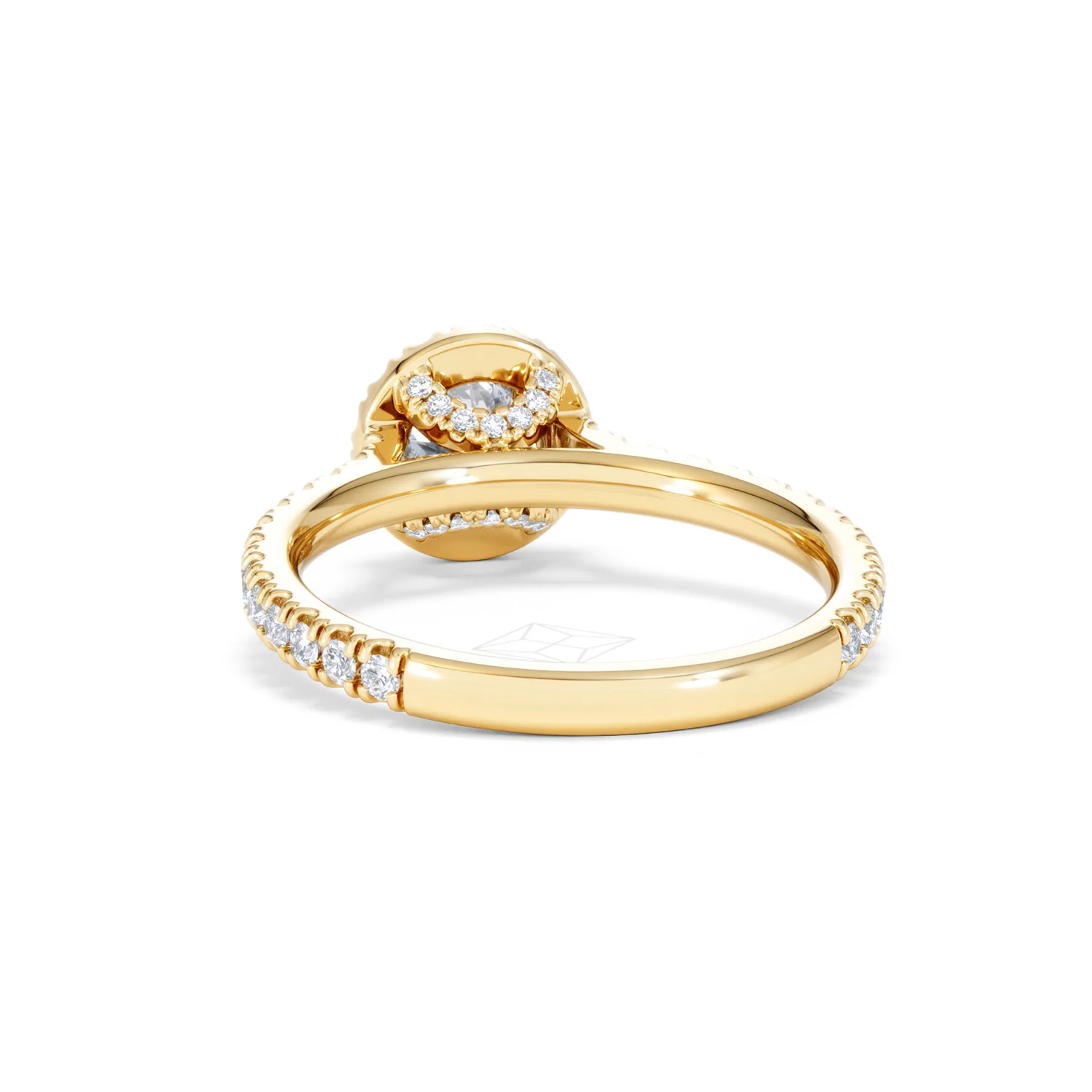 Reina Lab Diamond Halo Engagement Ring in 18K Gold 1.10ct F/VS1 - Image 51