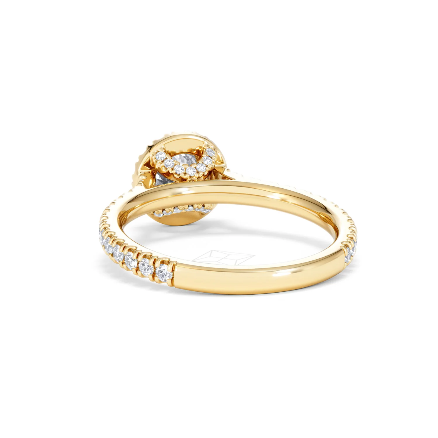 Reina Lab Diamond Halo Engagement Ring in 18K Gold 1.10ct F/VS1 - Image 52