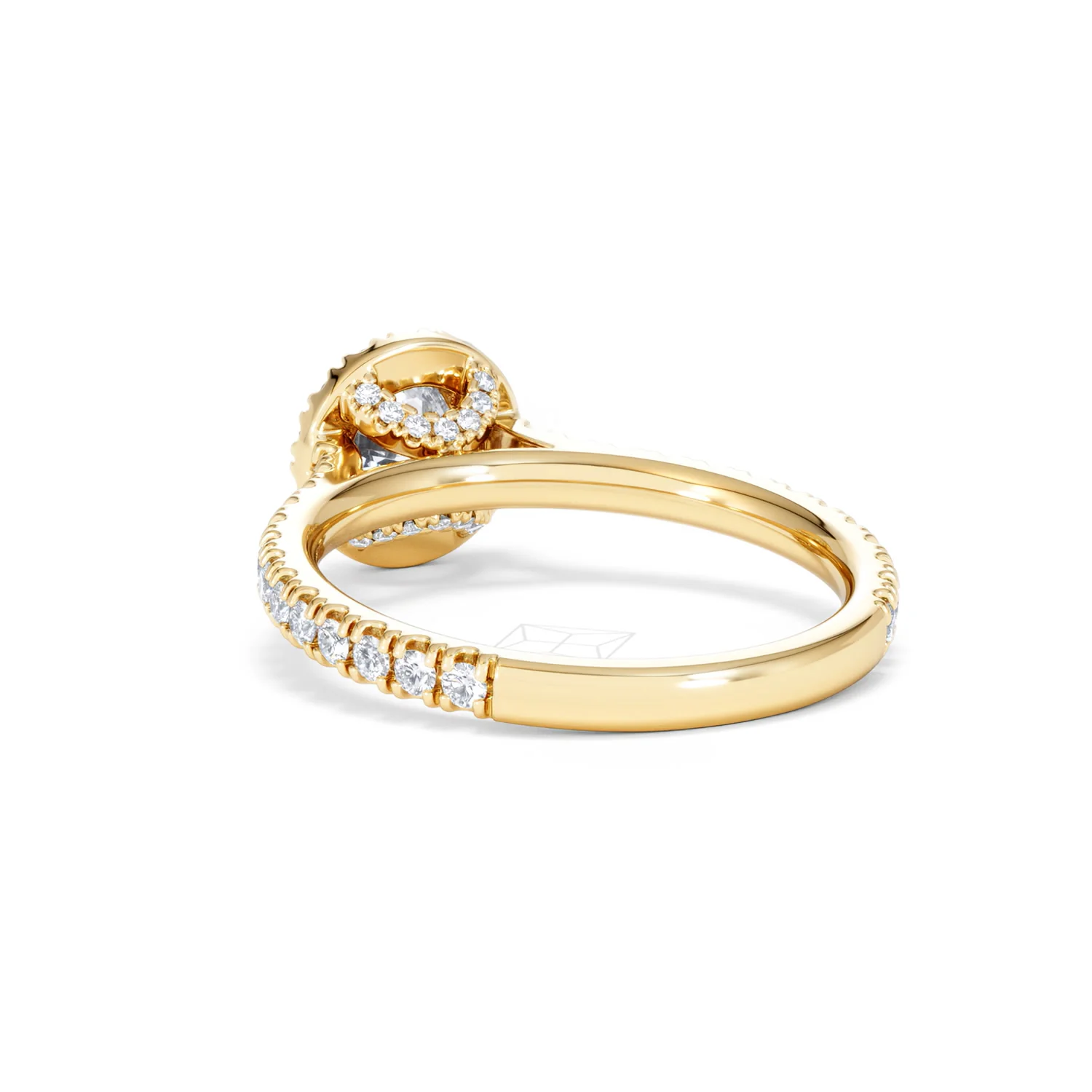 Reina Lab Diamond Halo Engagement Ring in 18K Gold 1.10ct F/VS1 - Image 54