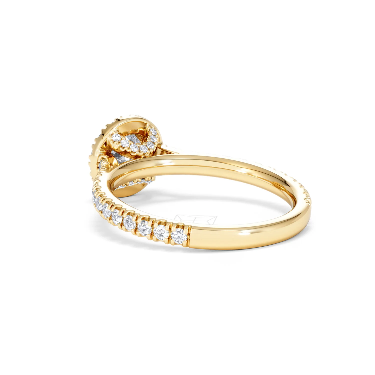 Reina Lab Diamond Halo Engagement Ring in 18K Gold 1.10ct F/VS1 - Image 56