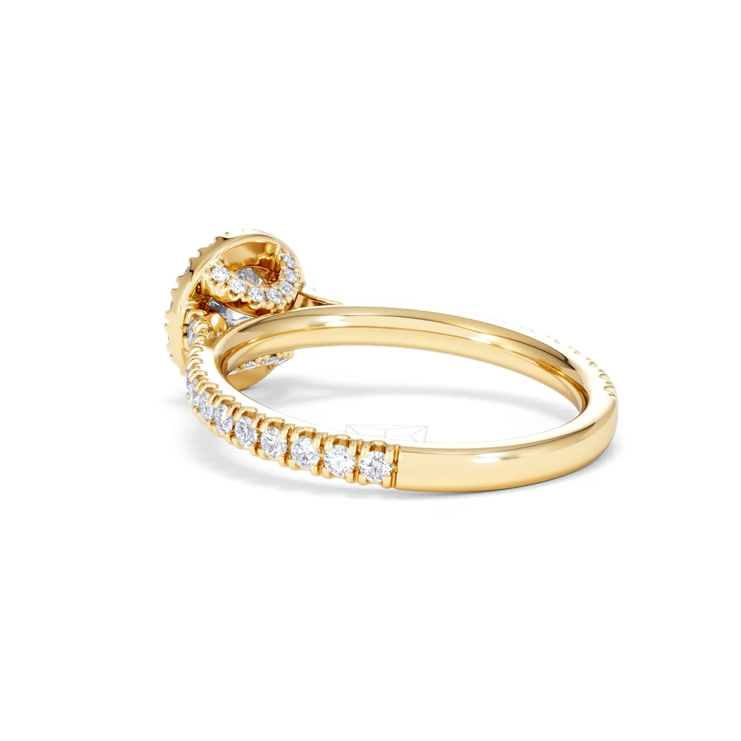 Reina Lab Diamond Halo Engagement Ring in 18K Gold 1.10ct F/VS1 - Image 57