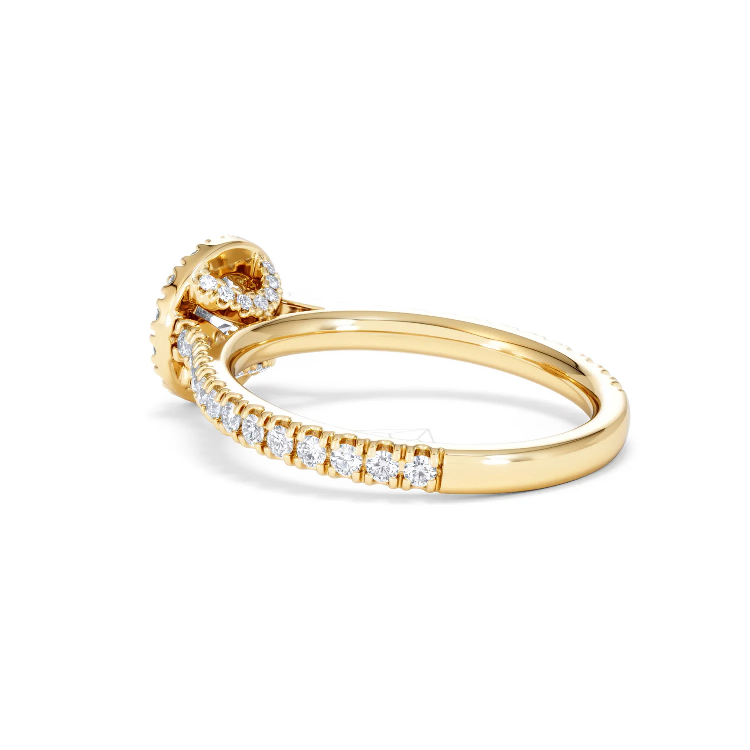 Reina Lab Diamond Halo Engagement Ring in 18K Gold 1.10ct F/VS1 - Image 59
