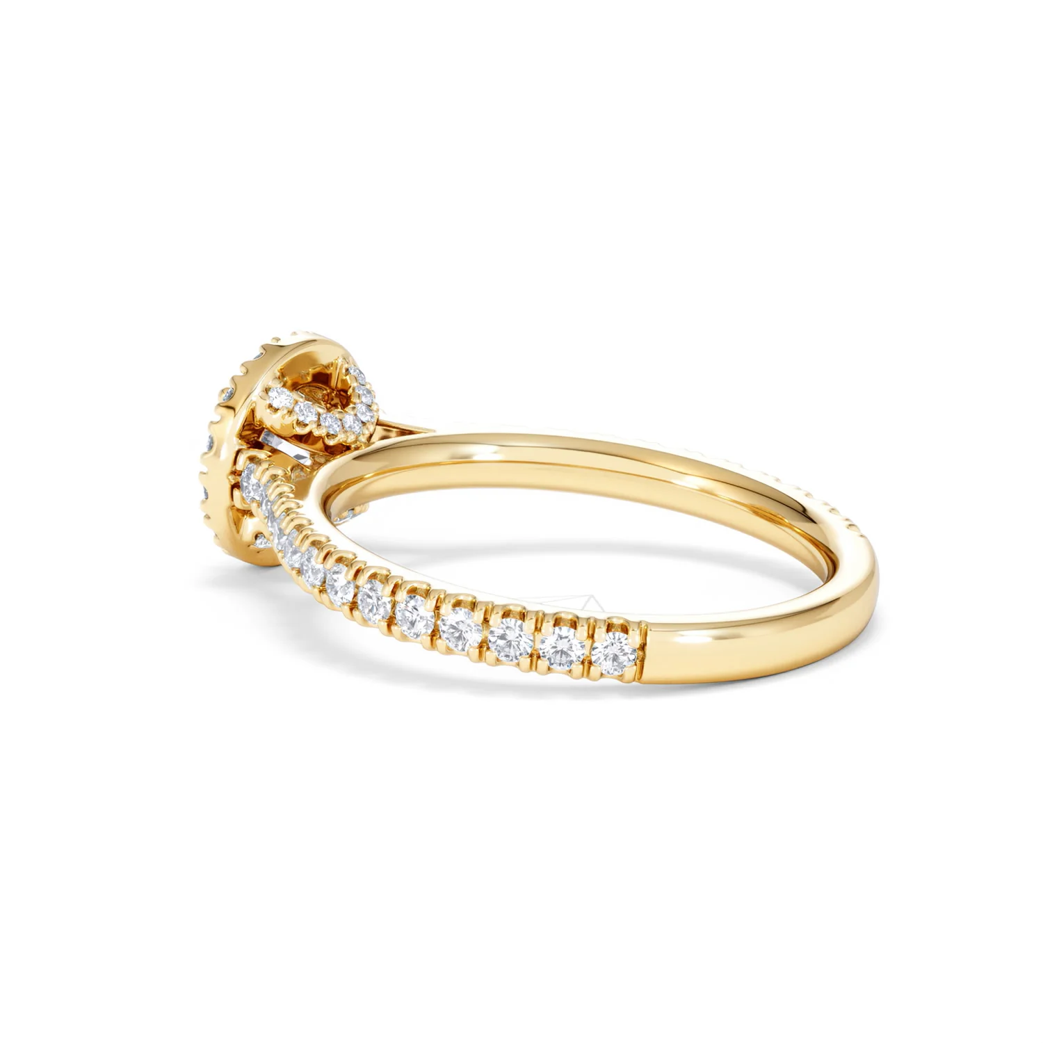 Reina Lab Diamond Halo Engagement Ring in 18K Gold 1.10ct F/VS1 - Image 60