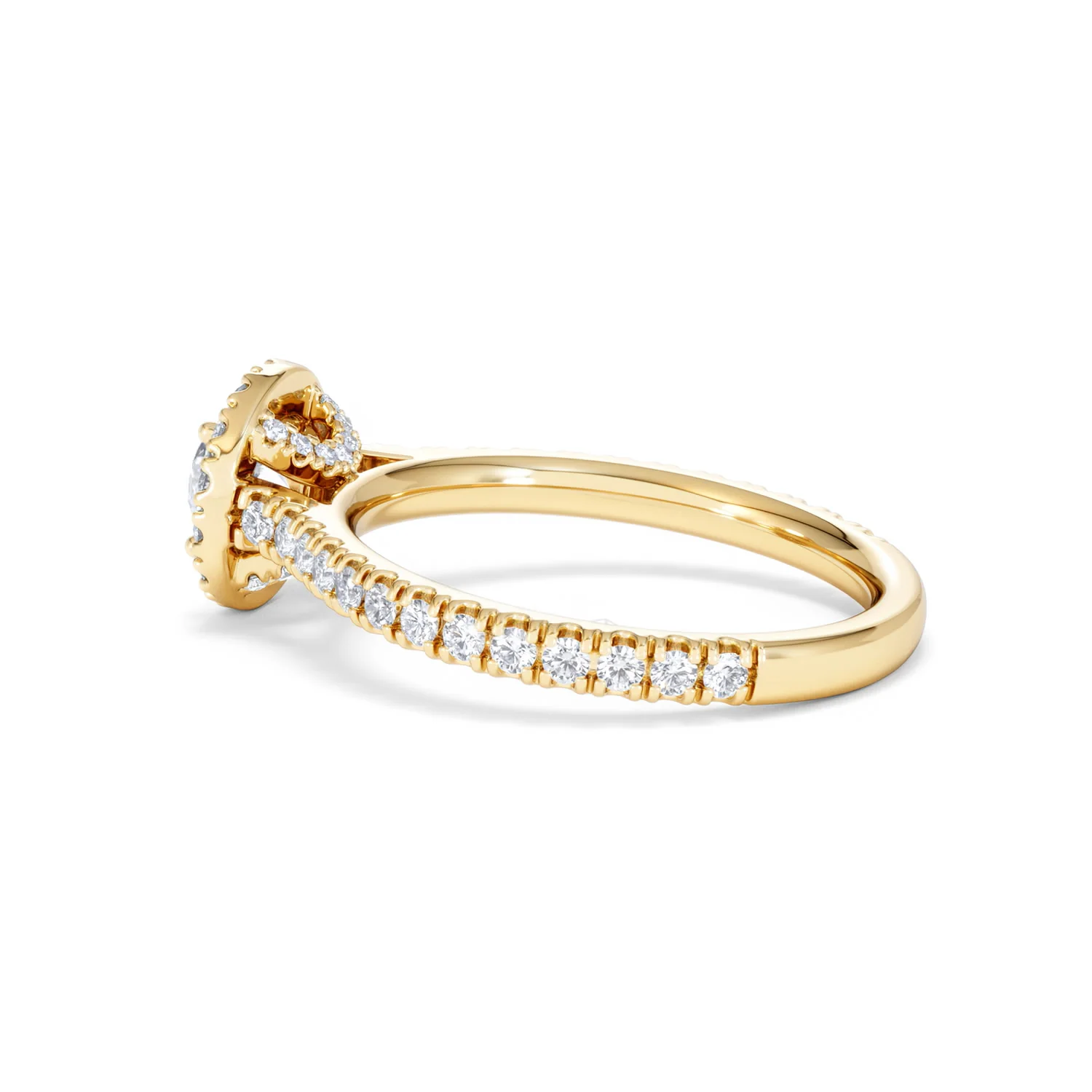 Reina Lab Diamond Halo Engagement Ring in 18K Gold 1.10ct F/VS1 - Image 63