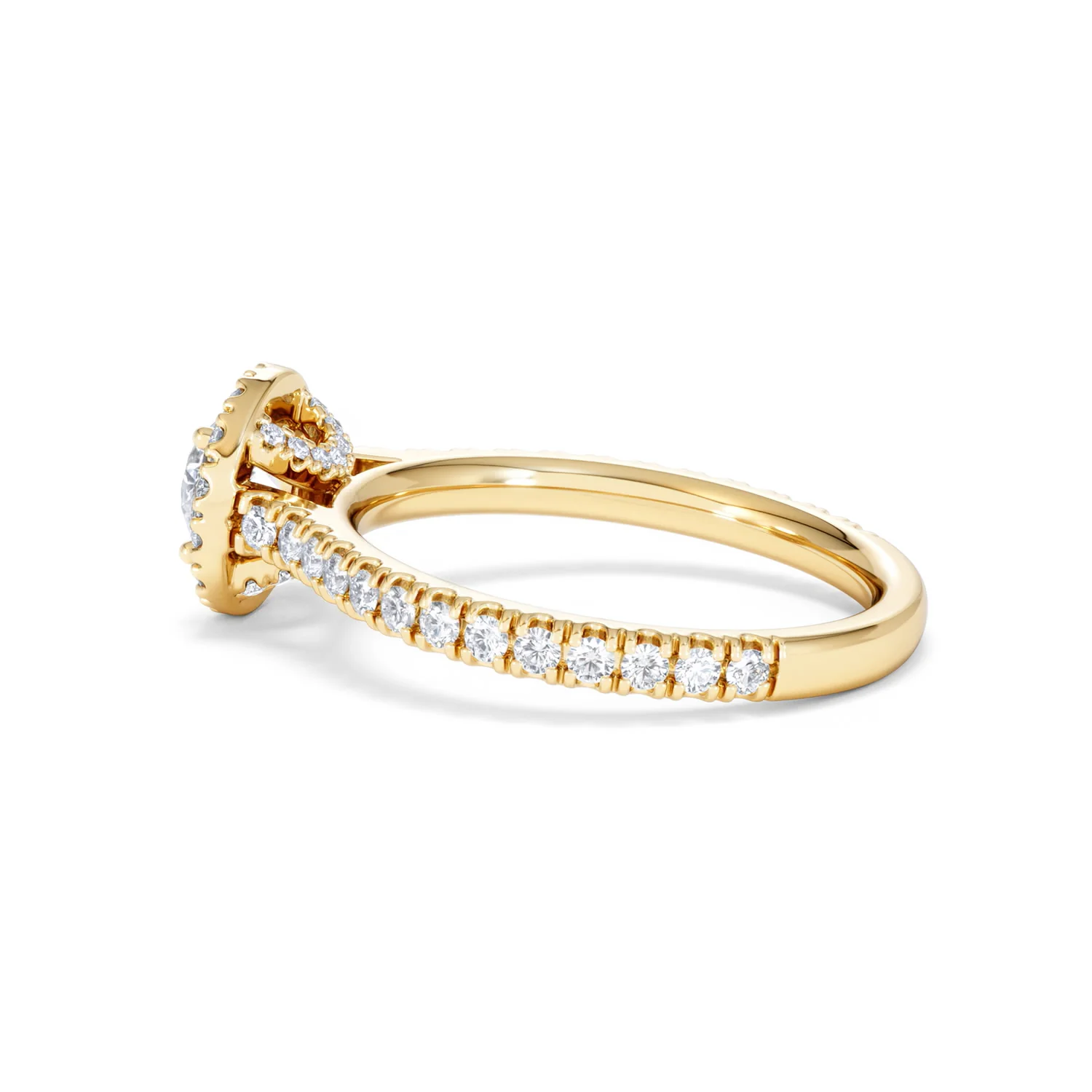 Reina Lab Diamond Halo Engagement Ring in 18K Gold 1.10ct F/VS1 - Image 64