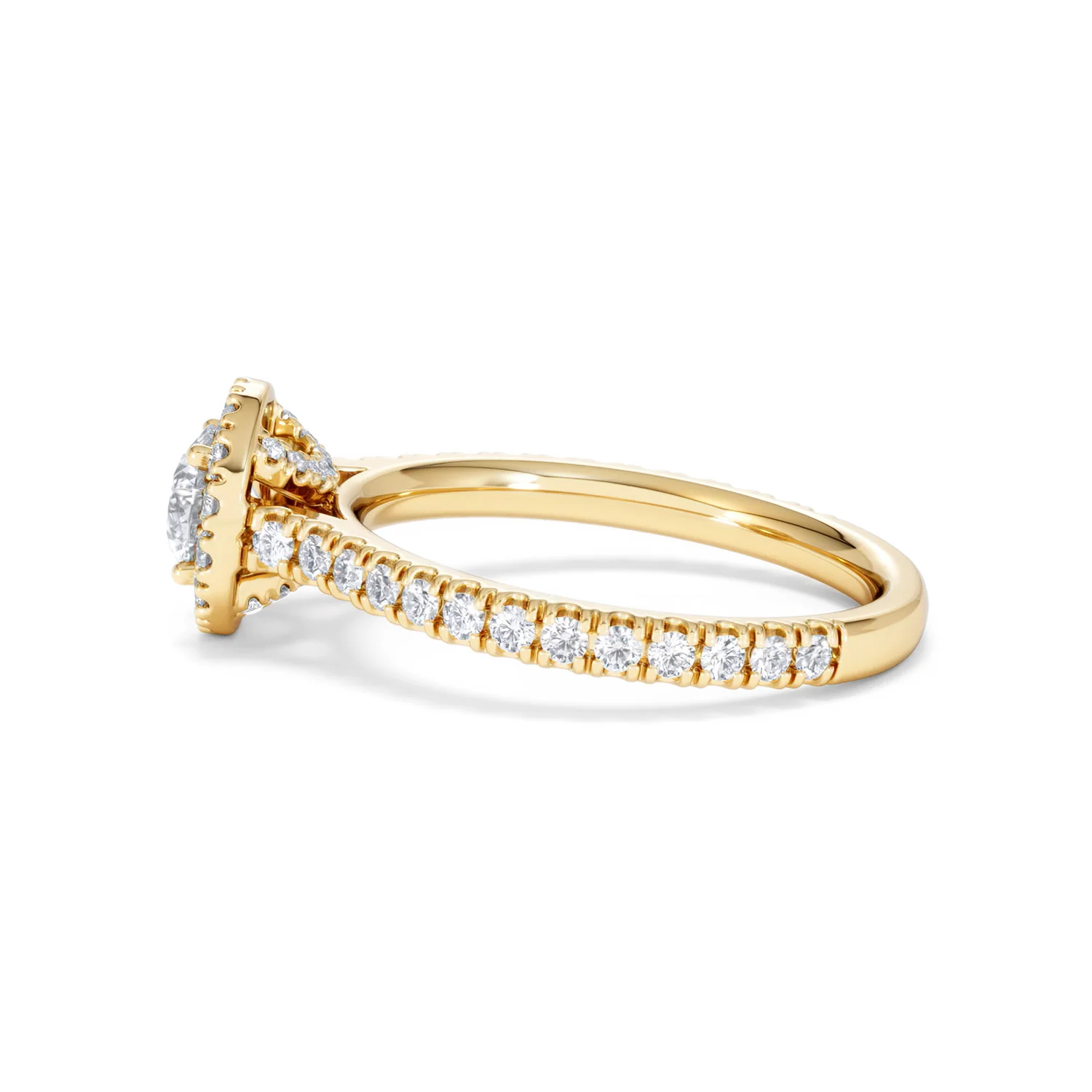 Reina Lab Diamond Halo Engagement Ring in 18K Gold 1.10ct F/VS1 - Image 67