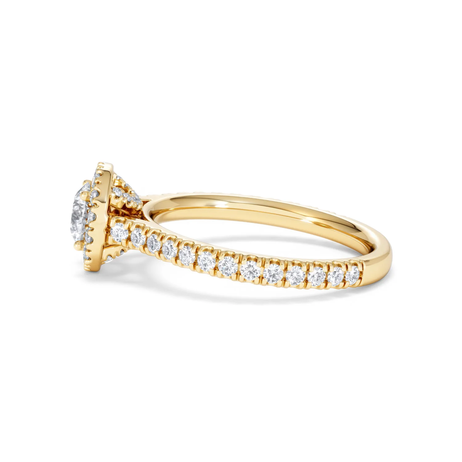 Reina Lab Diamond Halo Engagement Ring in 18K Gold 1.10ct F/VS1 - Image 68