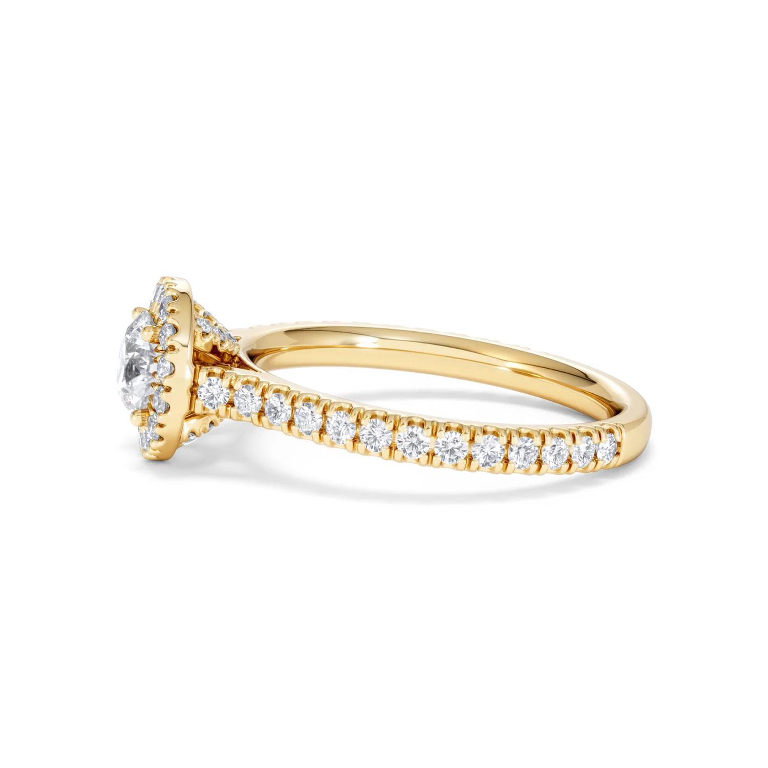 Reina Lab Diamond Halo Engagement Ring in 18K Gold 1.10ct F/VS1 - Image 70