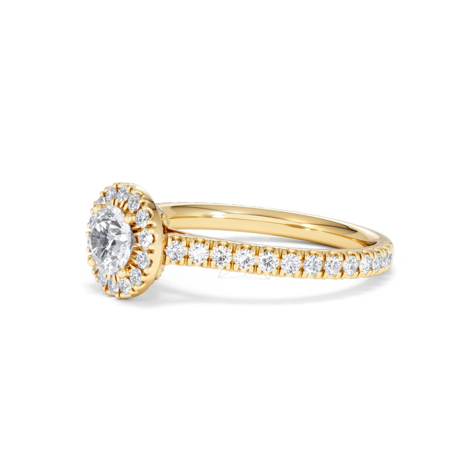 Reina Lab Diamond Halo Engagement Ring in 18K Gold 1.10ct F/VS1 - Image 76